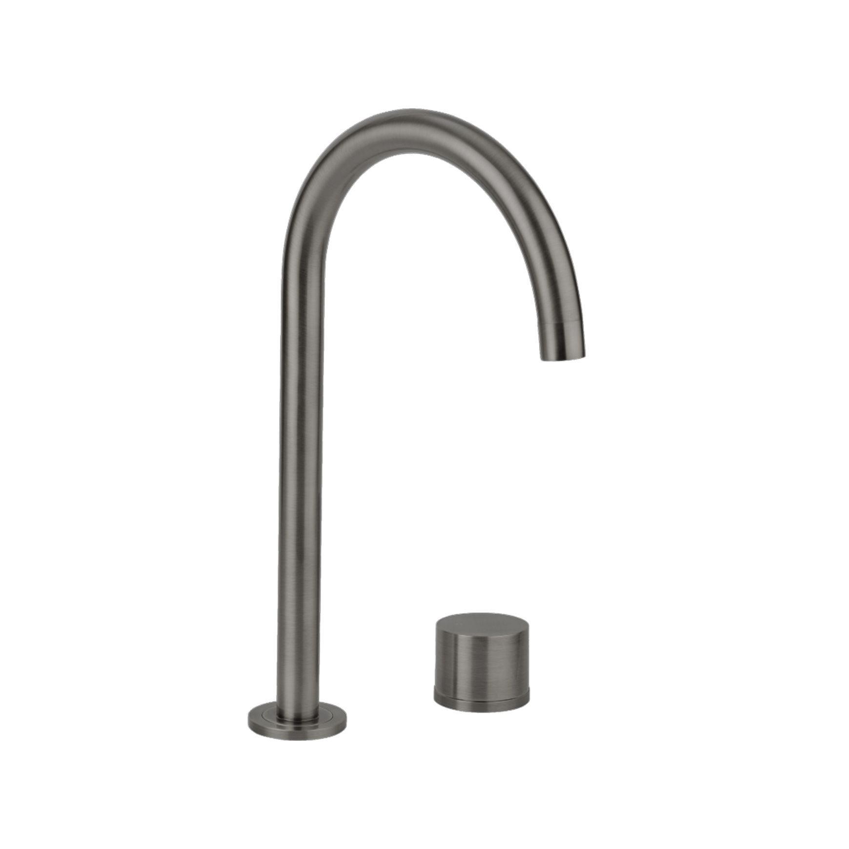 Milani Swivel Bench Mounted Mixer Set - Brushed Gunmetal
