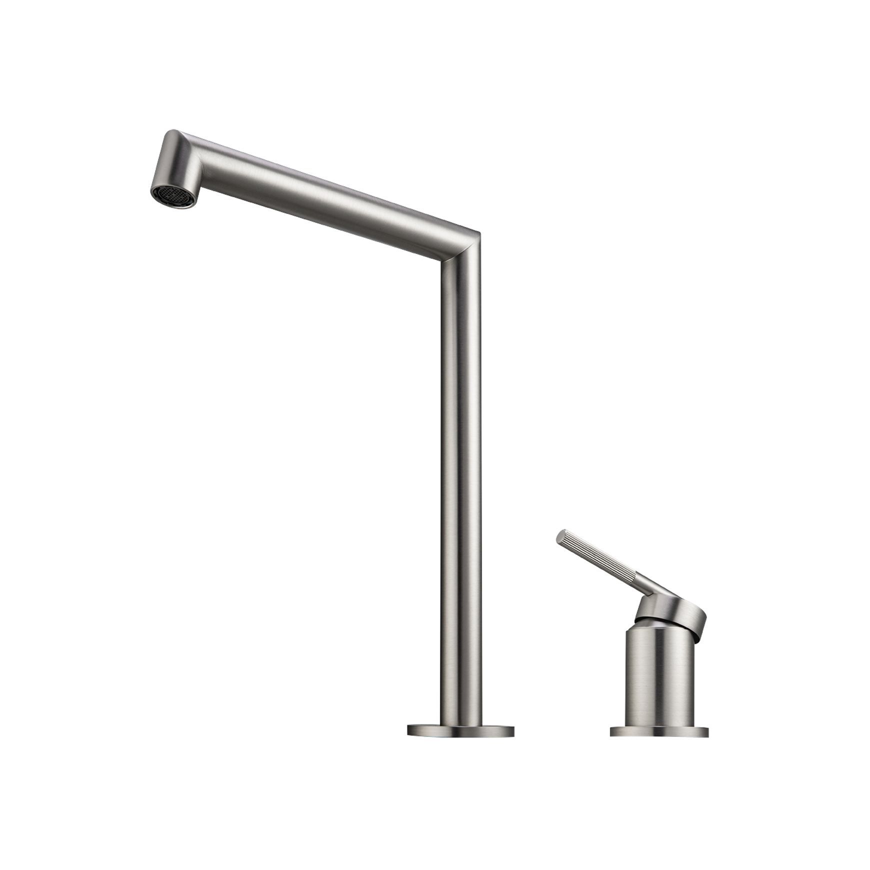 Caddence Split Type Basin Mixer Brushed Nickel