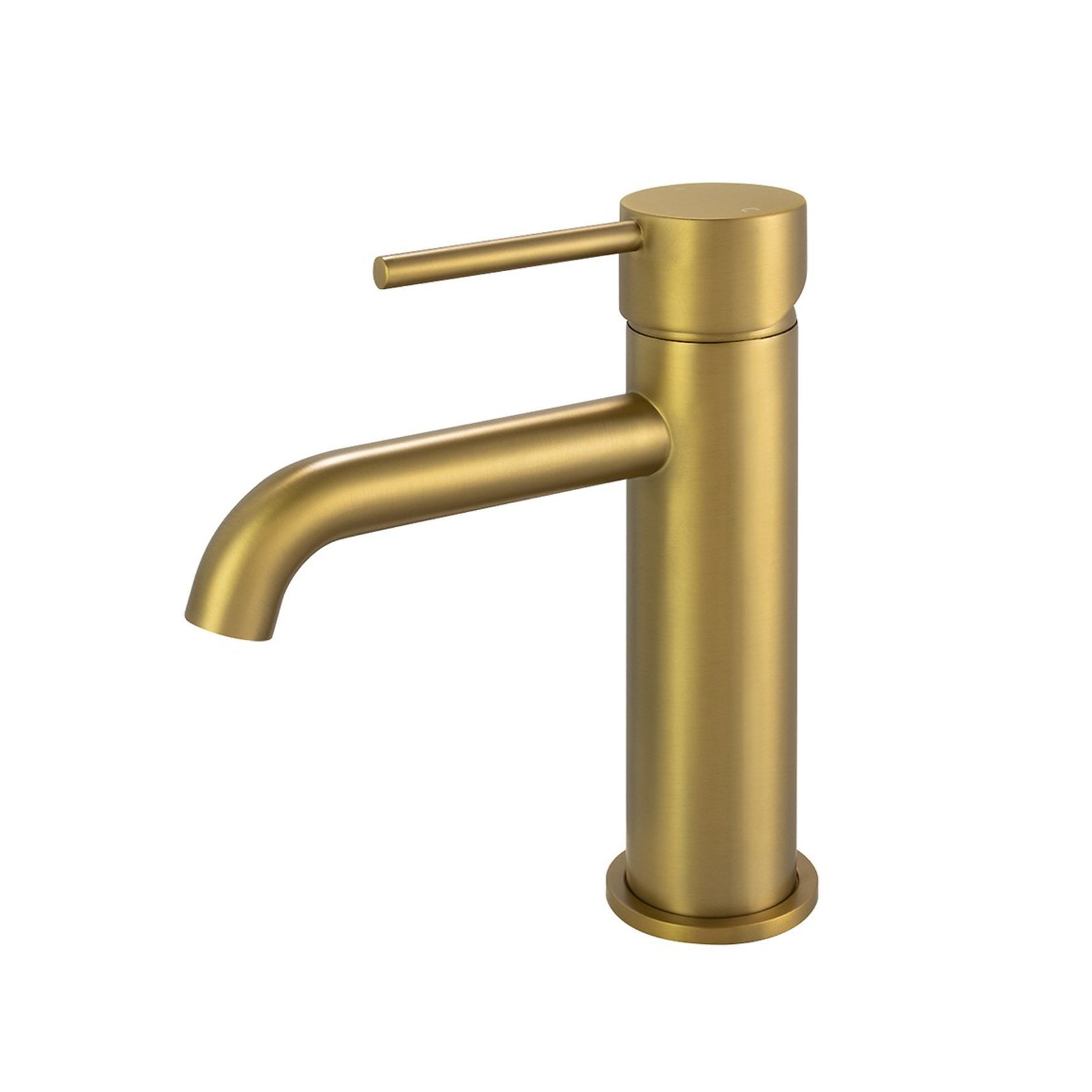 Lucid Pin Basin Mixer Brushed Brass
