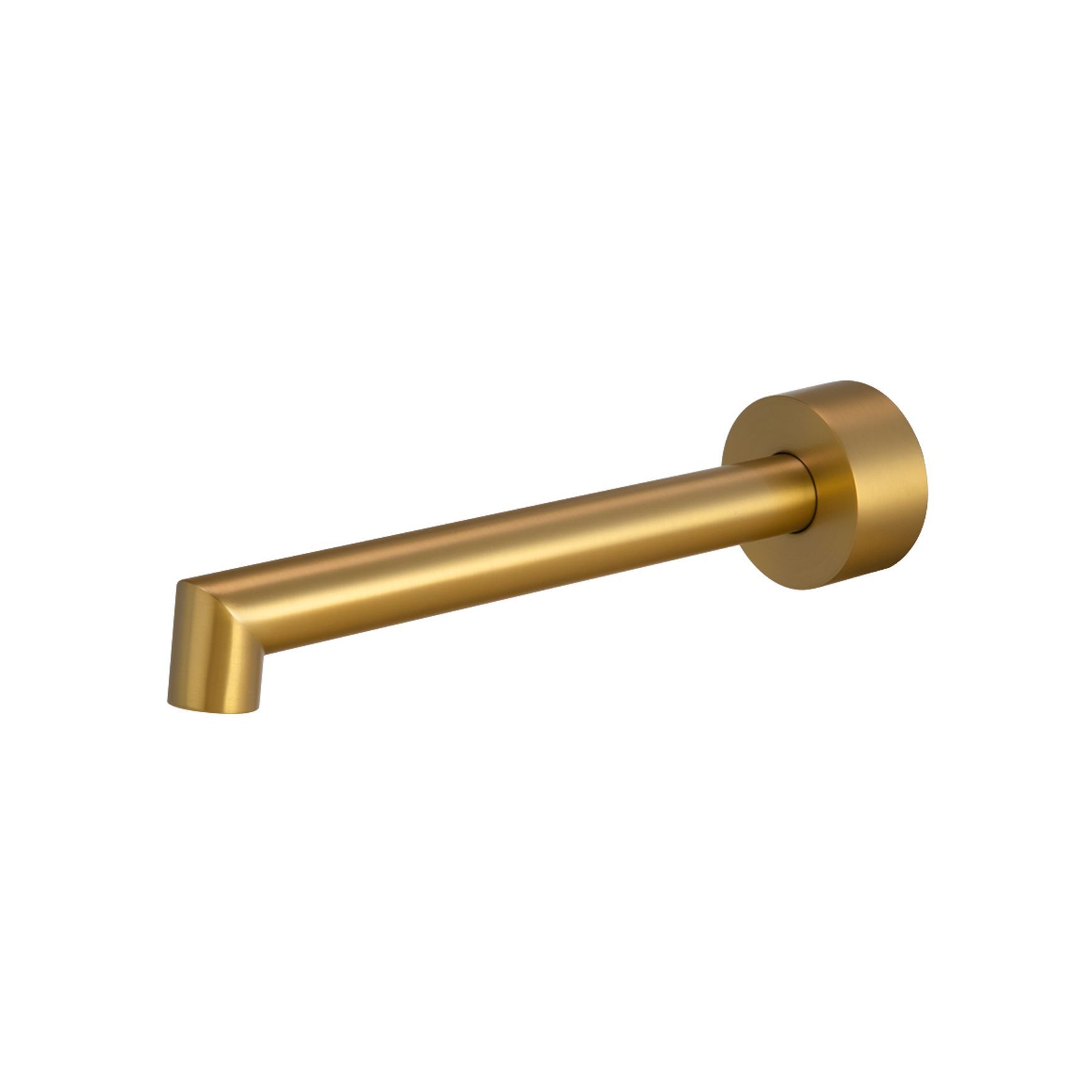 Caddence Wall Spout Brushed Brass