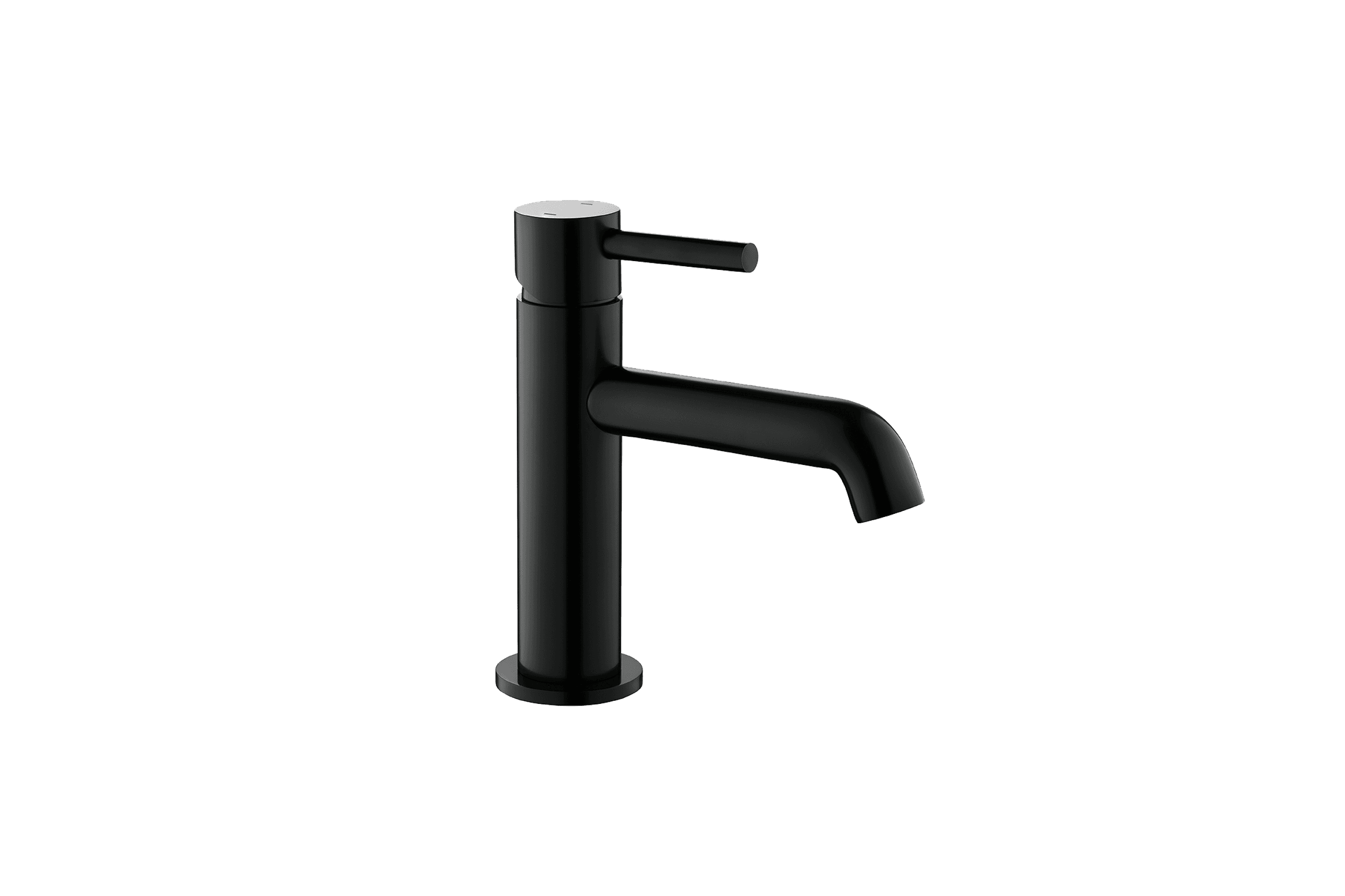 Carbon Slim Standard Basin Mixer Satin Black