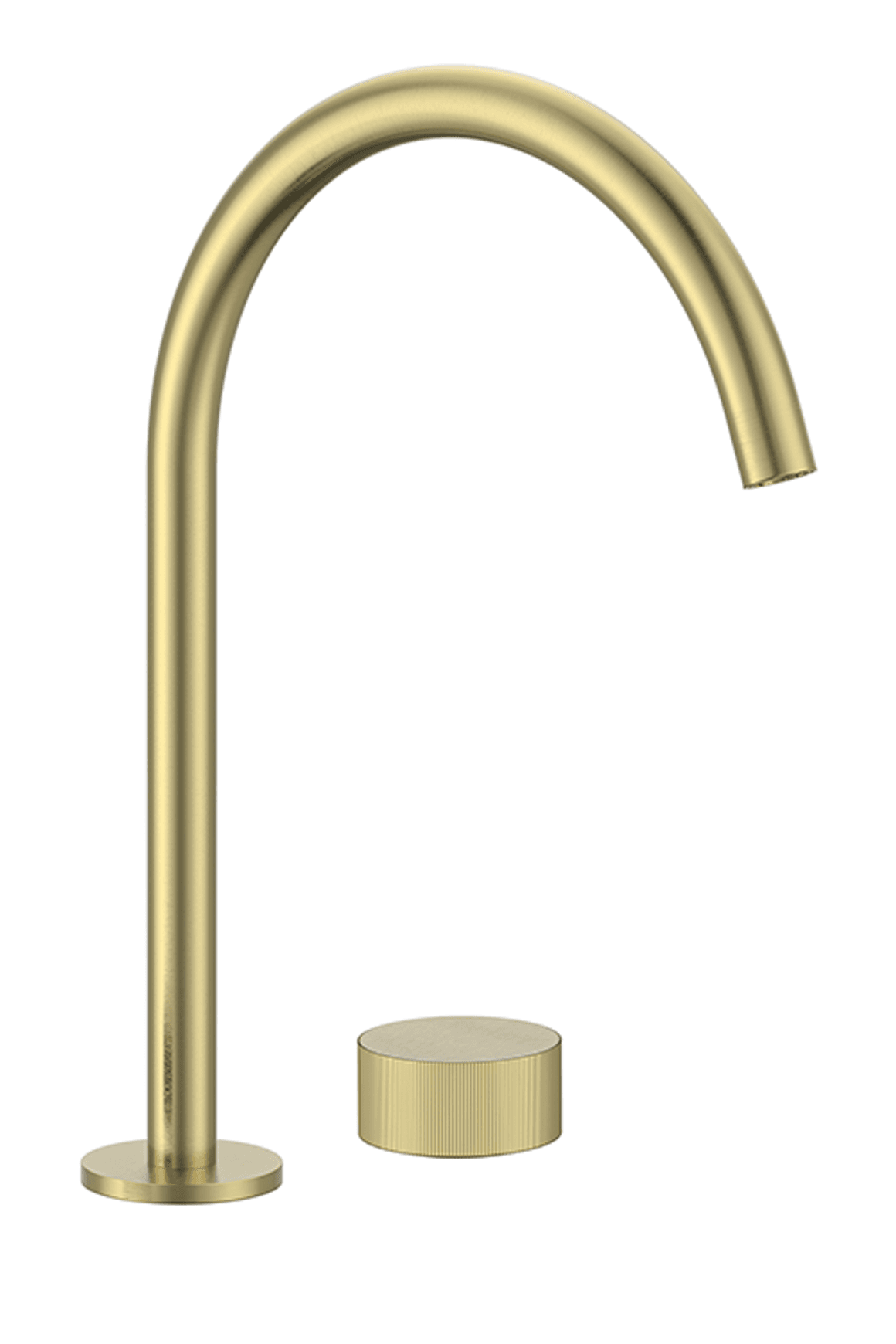 Lente Progressive High Spout Deck Mounted Basin Mixer