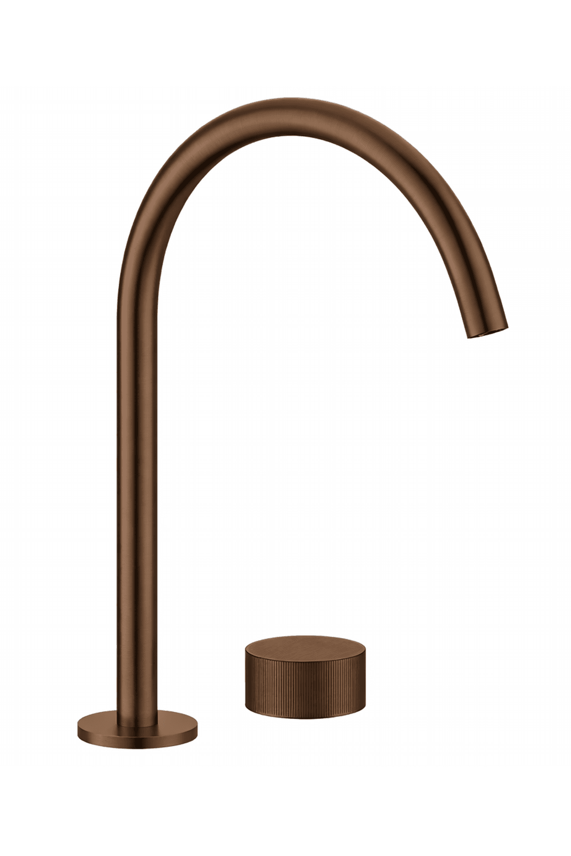 Lente Progressive High Spout Deck Mounted Basin Mixer