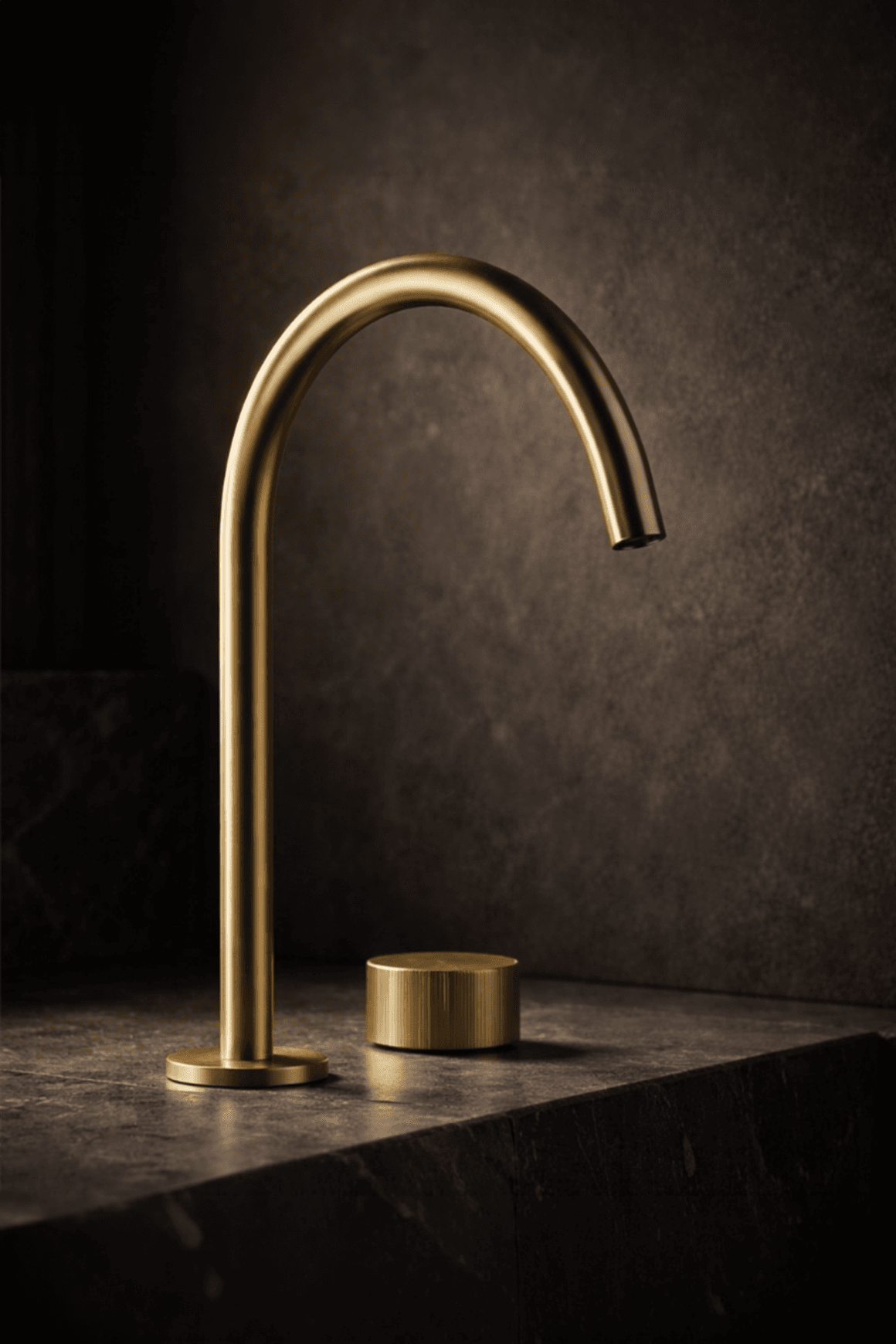Lente Progressive High Spout Deck Mounted Basin Mixer