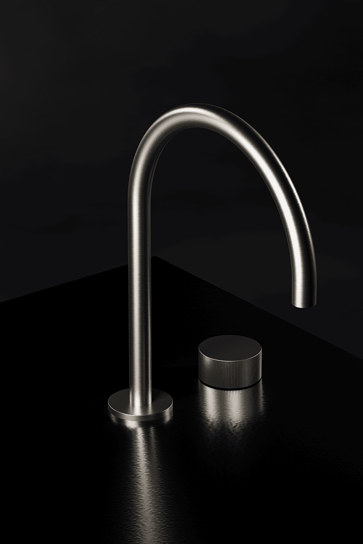 Lente Progressive High Spout Deck Mounted Basin Mixer