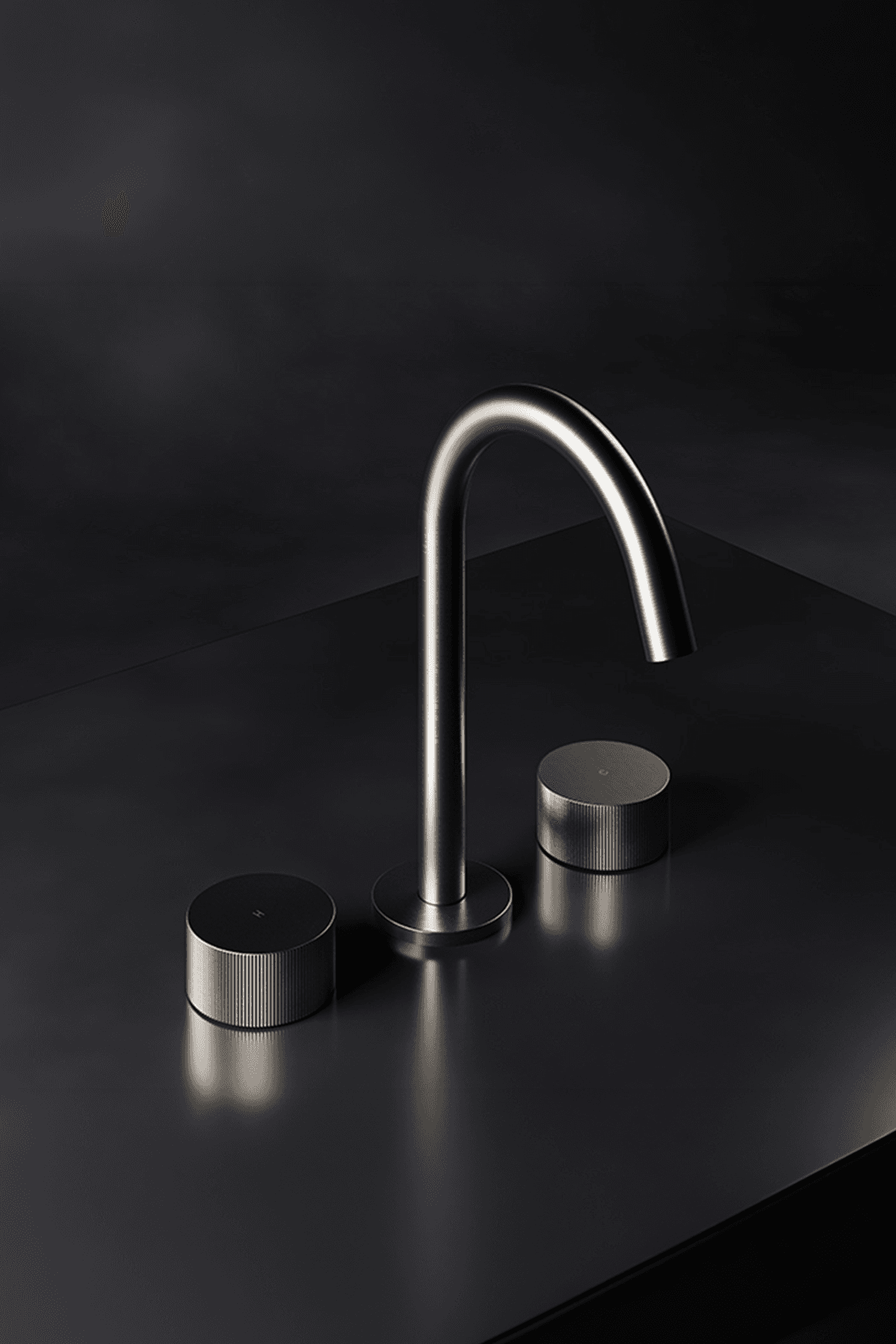 Lente 3 Tap Hole Deck Mounted Basin Mixer