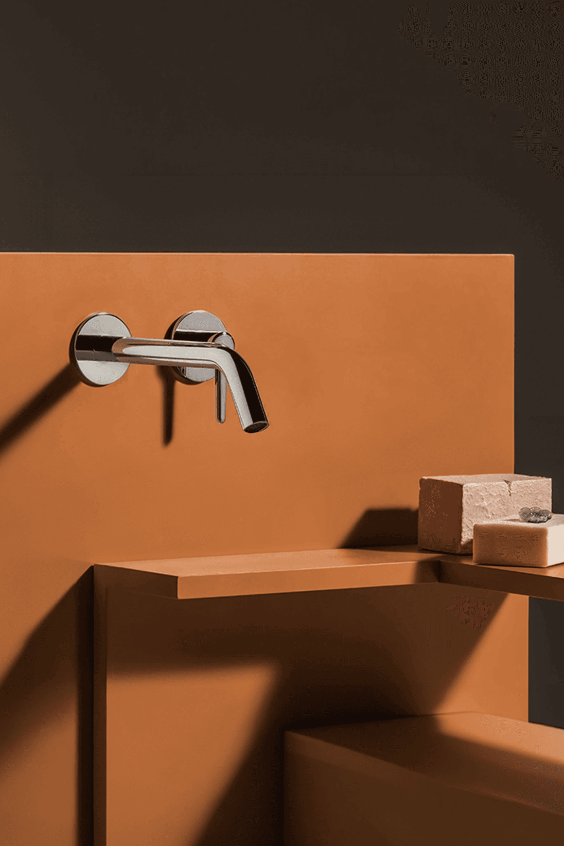 Medameda Wall Mounted Basin Mixer 215mm