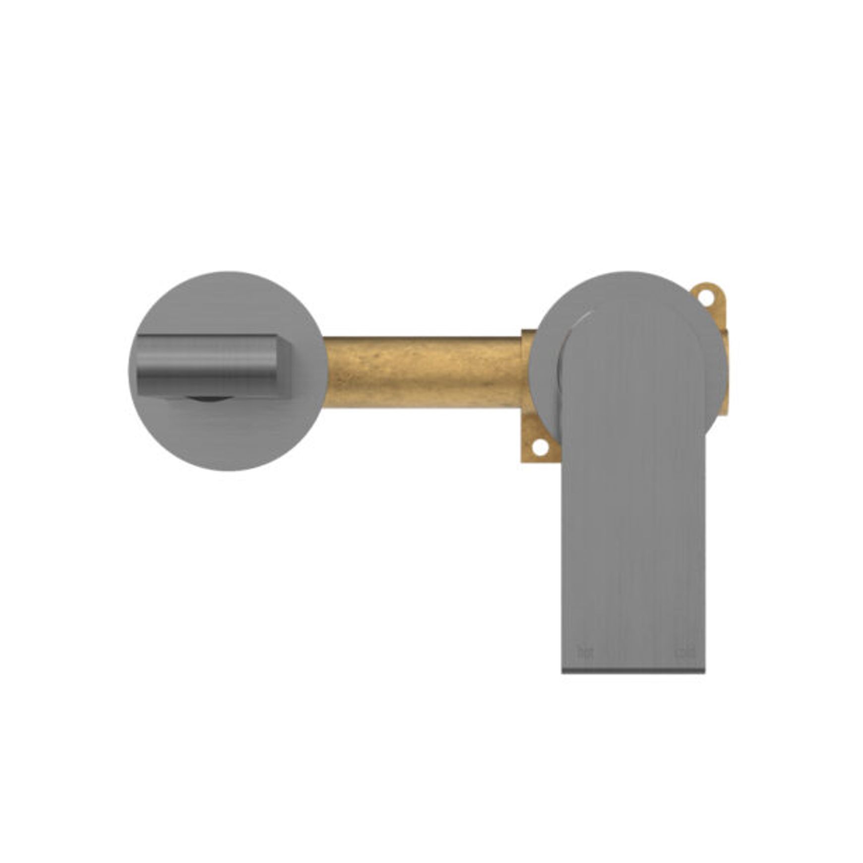 Bianca Basin/Bath Mixer Back Plate 230mm | Gun Metal