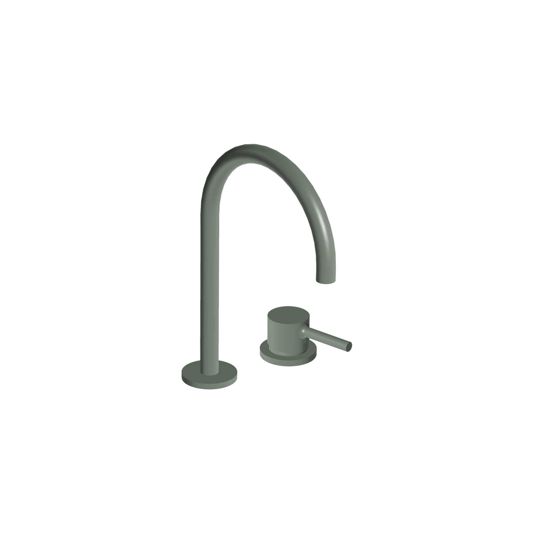 Pan S 2 Tap Hole Extended Height Goose Neck Basin Mixer