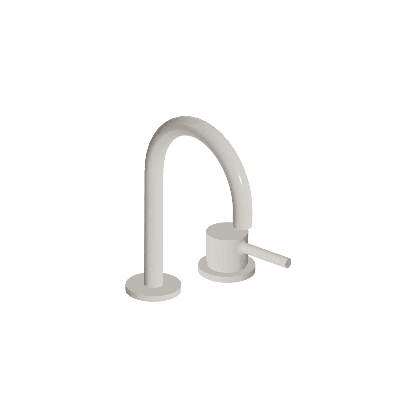 Pan S 2 Tap Hole Goose Neck Basin Mixer
