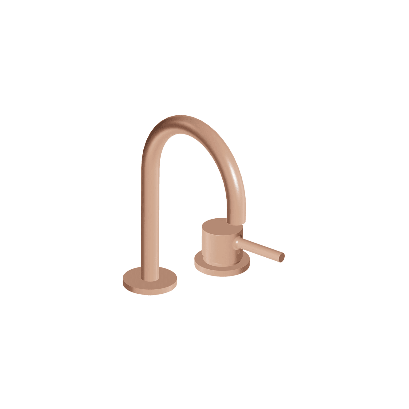 Pan S 2 Tap Hole Goose Neck Basin Mixer