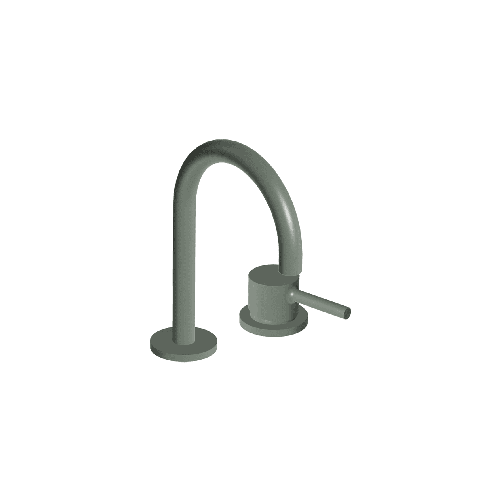 Pan S 2 Tap Hole Goose Neck Basin Mixer