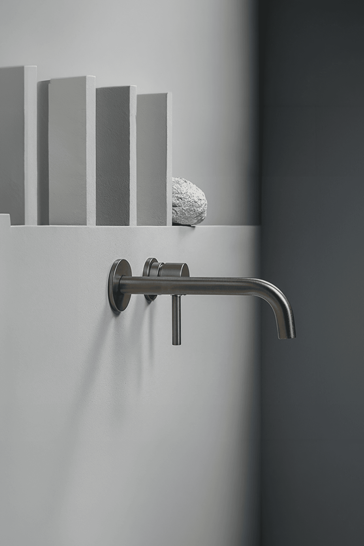 Pan Wall Mounted Basin Mixer 175MM