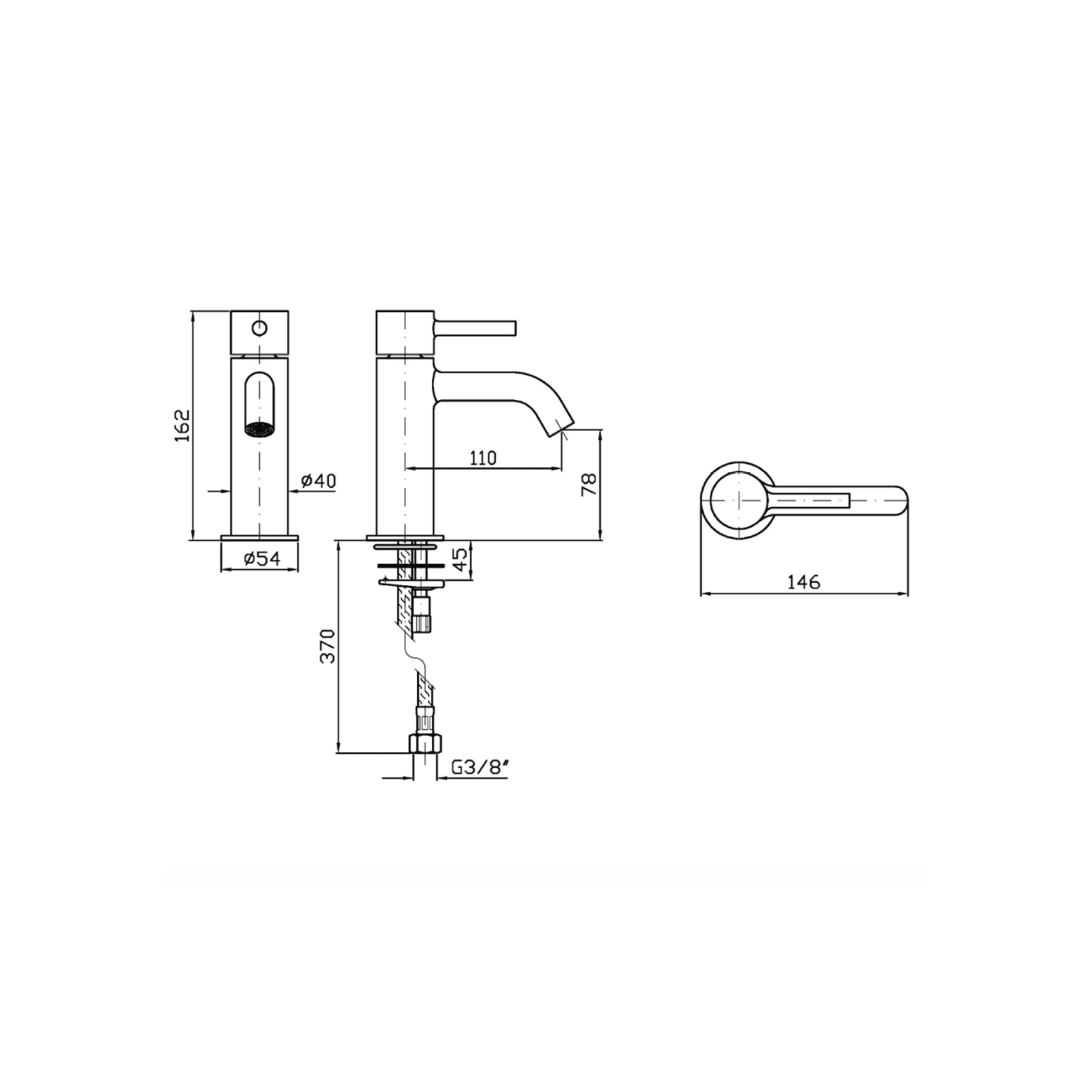 Pan S Basin Mixer