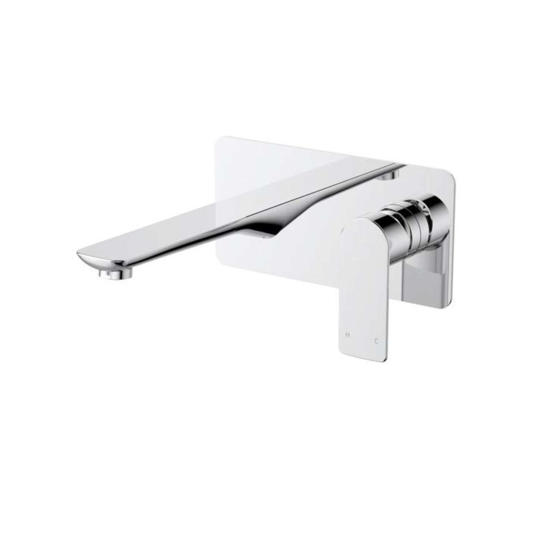 Quadro Wall Mounted Basin Mixer and Spout