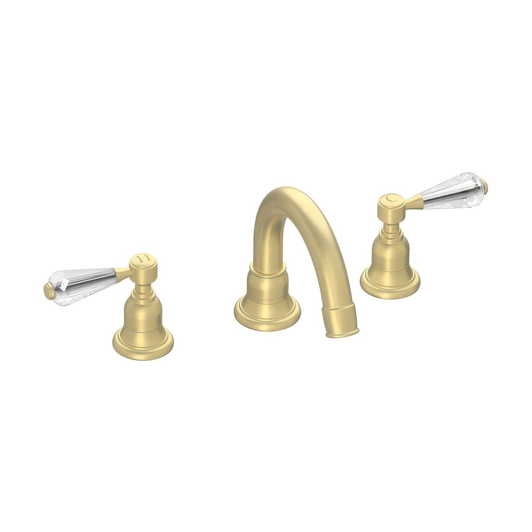 Fairfield - Crystal lever basin tap with high spout