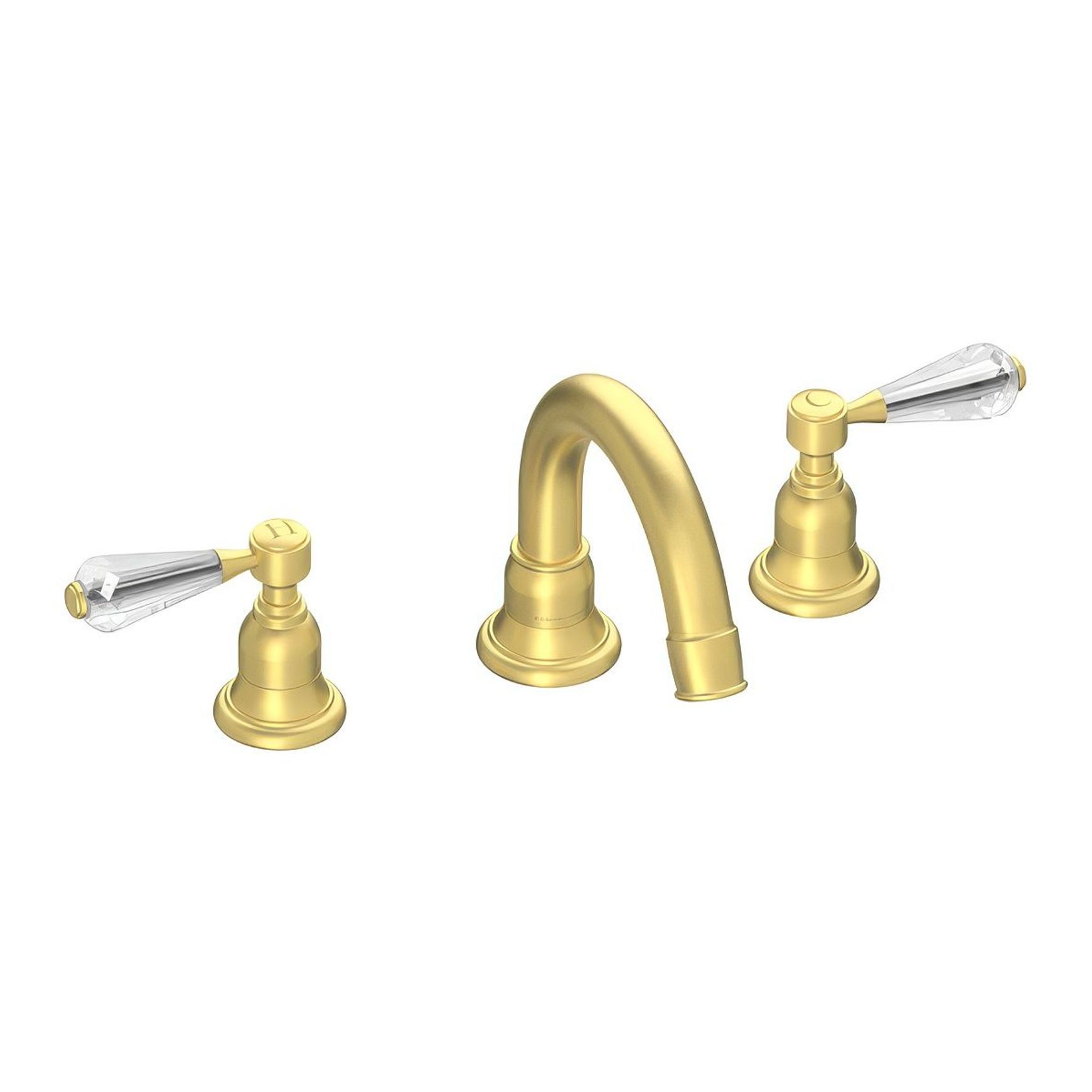 Fairfield - Crystal lever basin tap with high spout