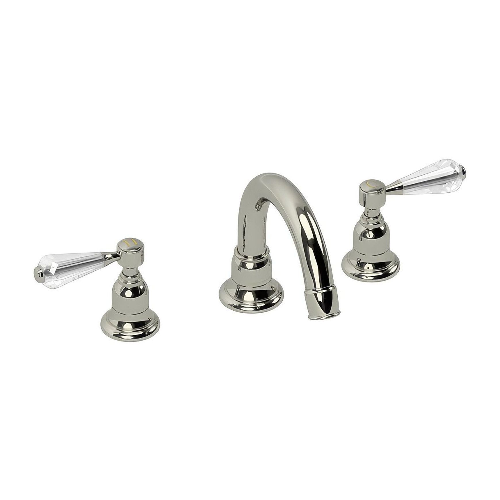 Fairfield - Crystal lever basin tap with high spout
