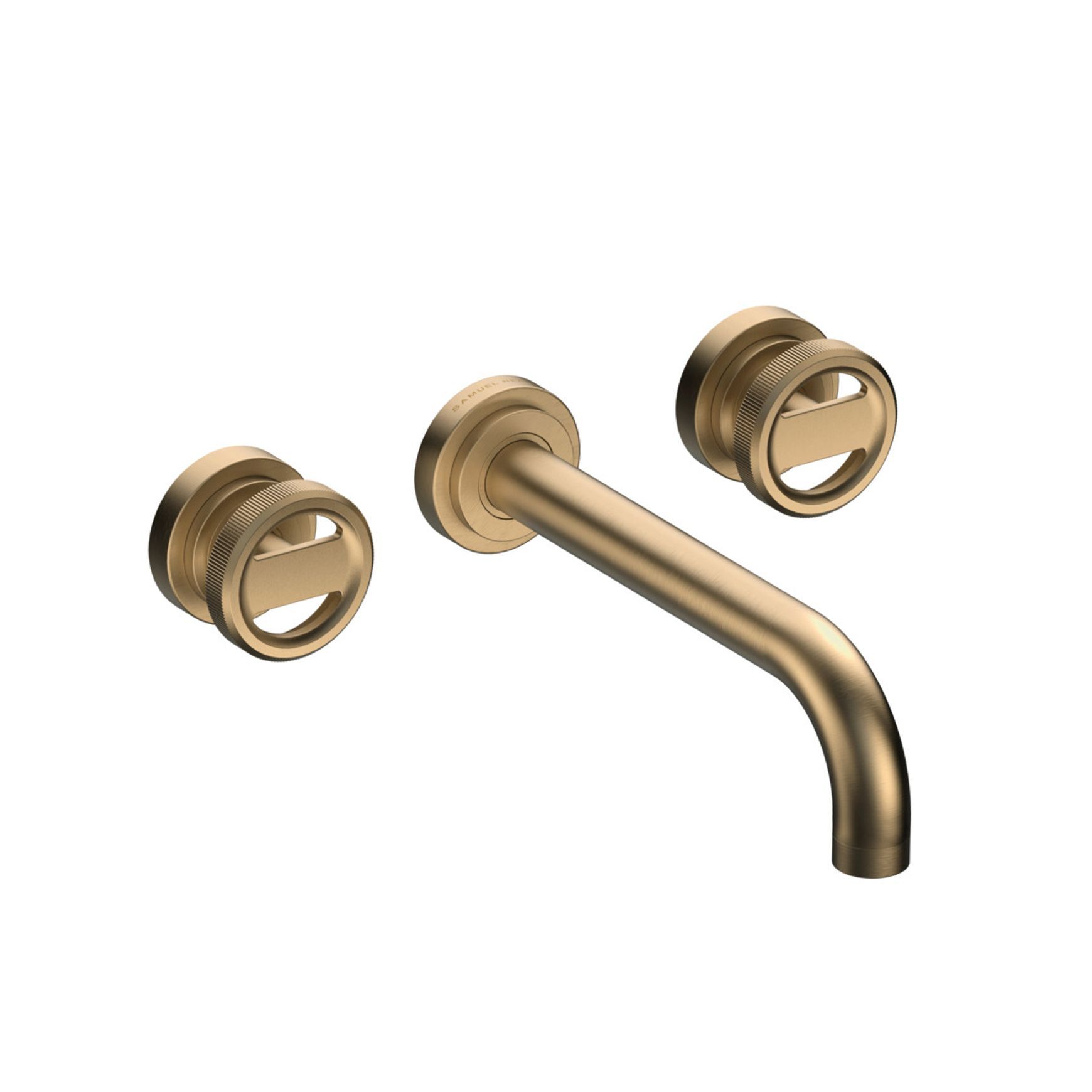 Lathe - Wall mounted basin tap with wheel handles