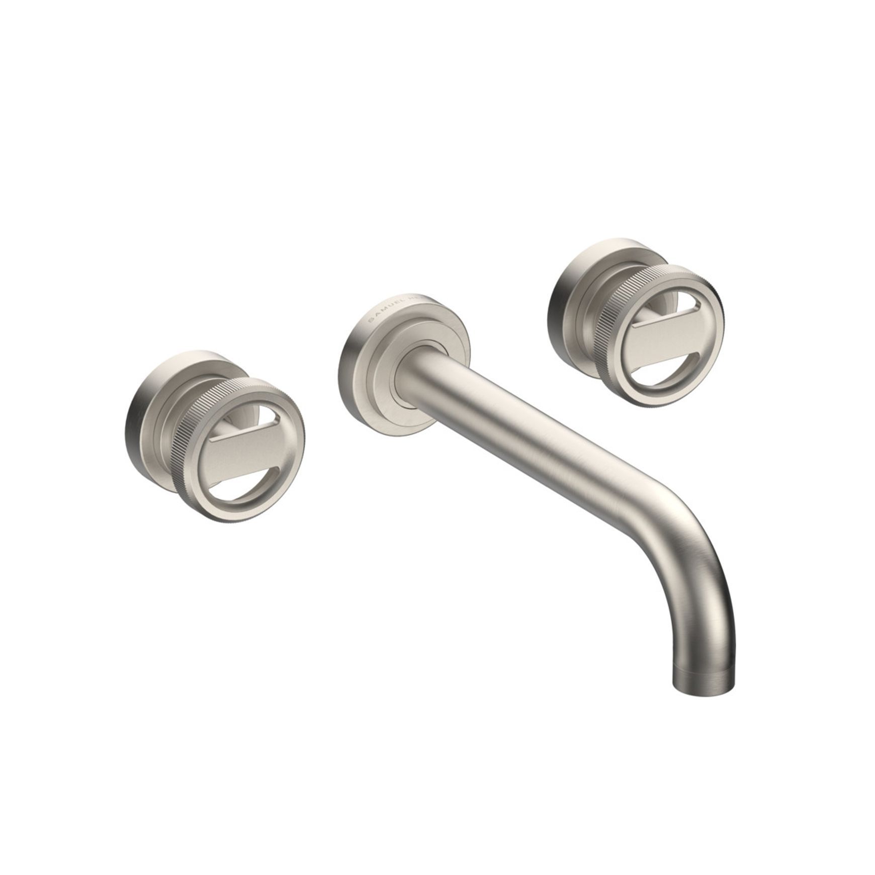 Lathe - Wall mounted basin tap with wheel handles
