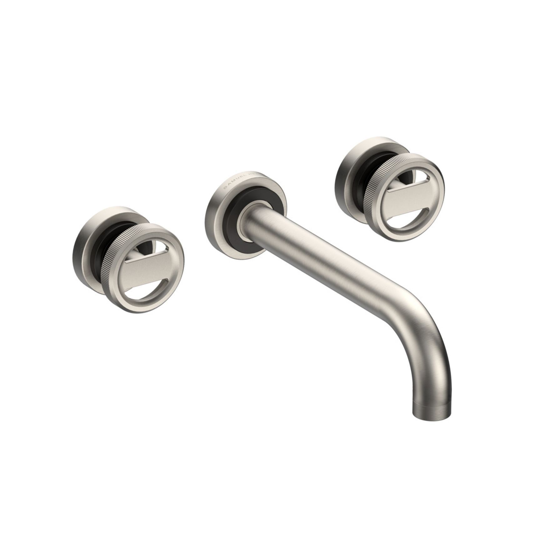 Lathe - Wall mounted basin tap with wheel handles