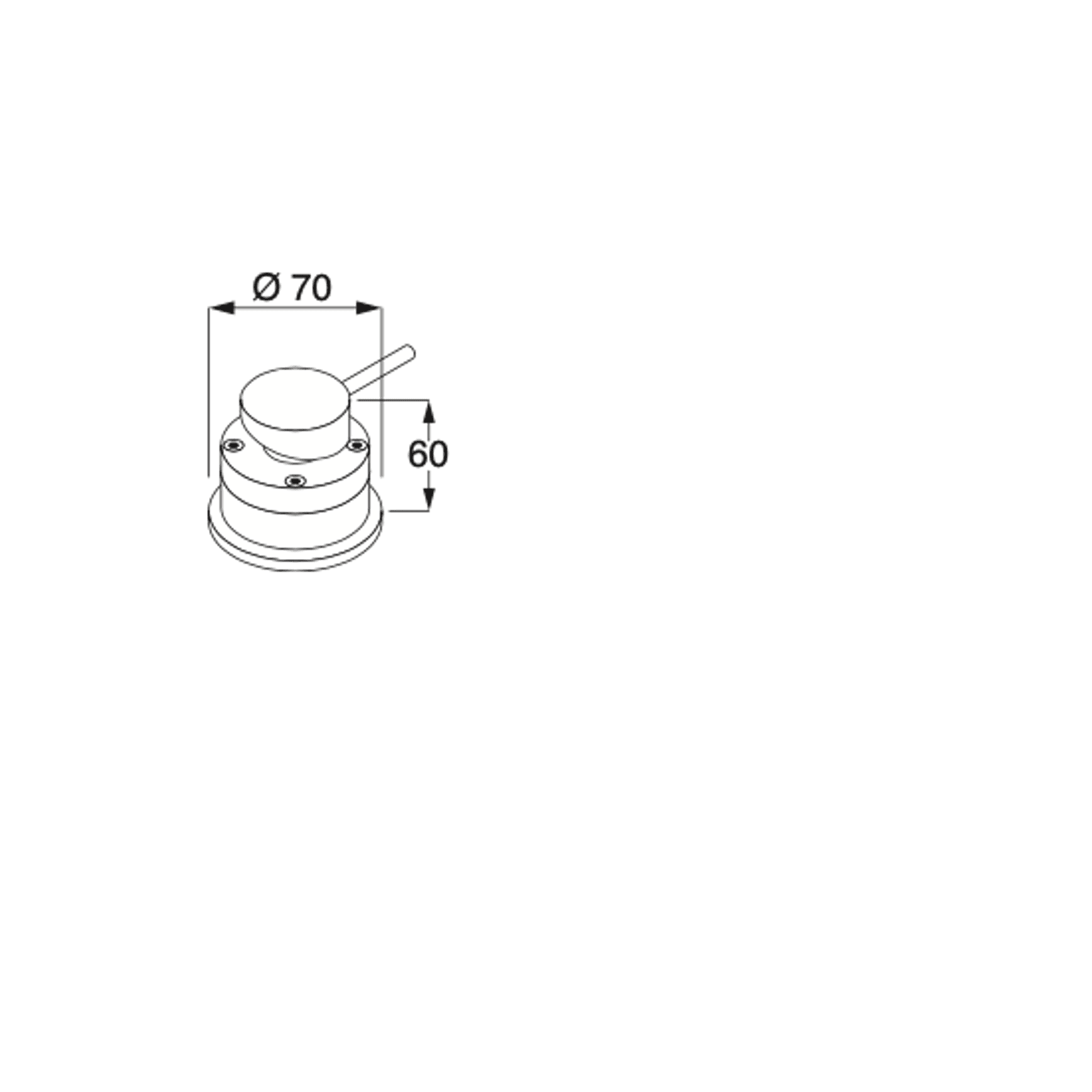 Minimal Top-mounted Mixer For Washbasin