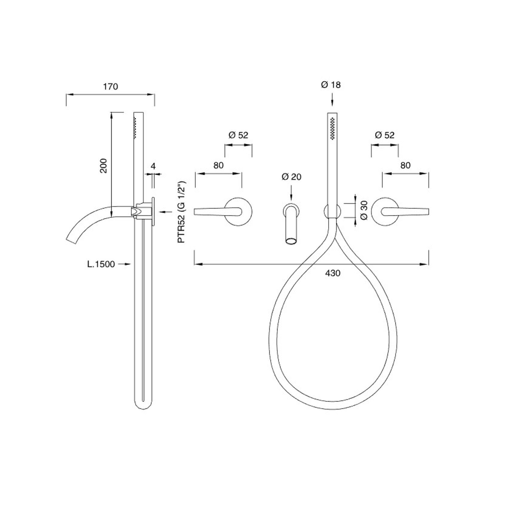 FLAG Wall Mounted 2 Progressive Mixers by CEA