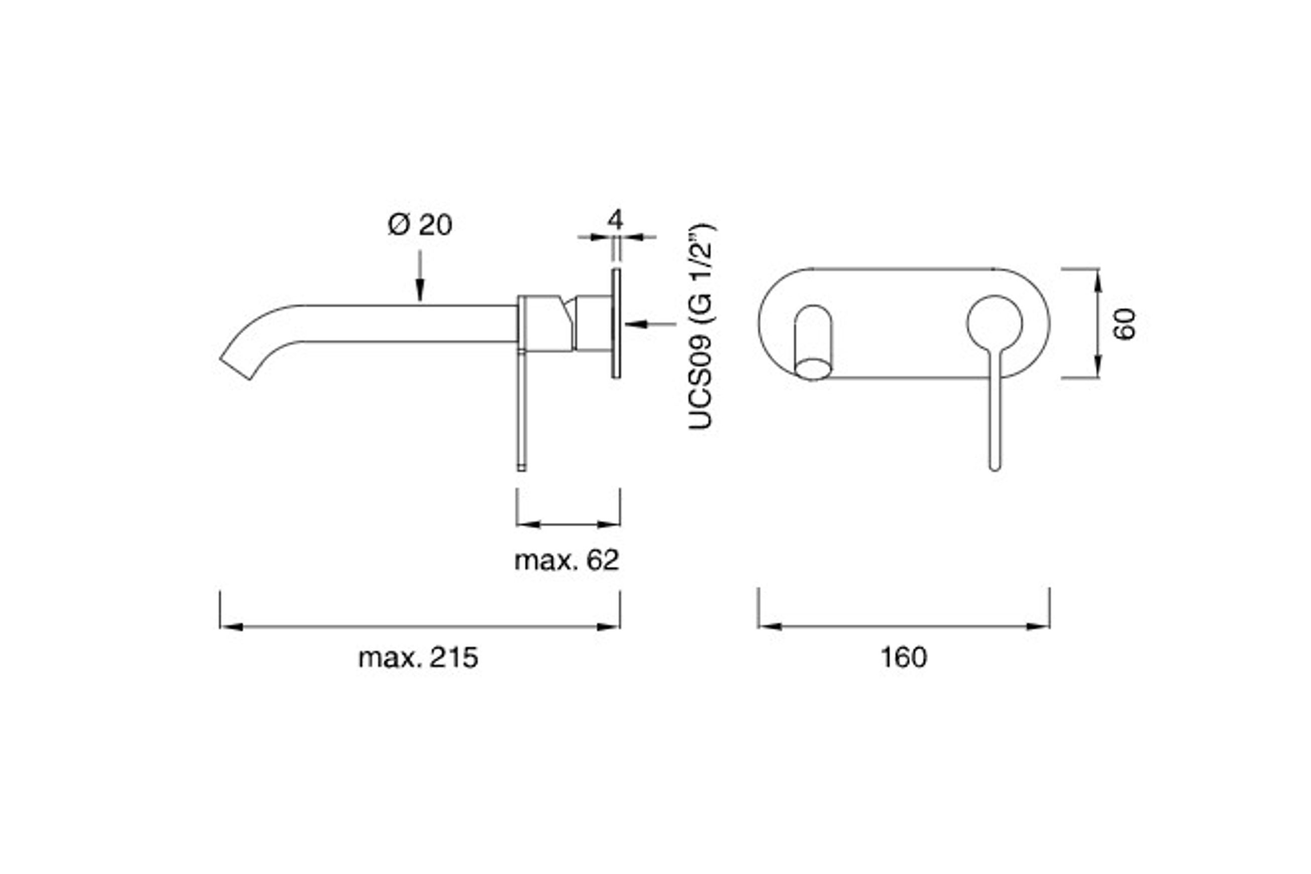 INNOVO Wall Mounted Mixer by CEA