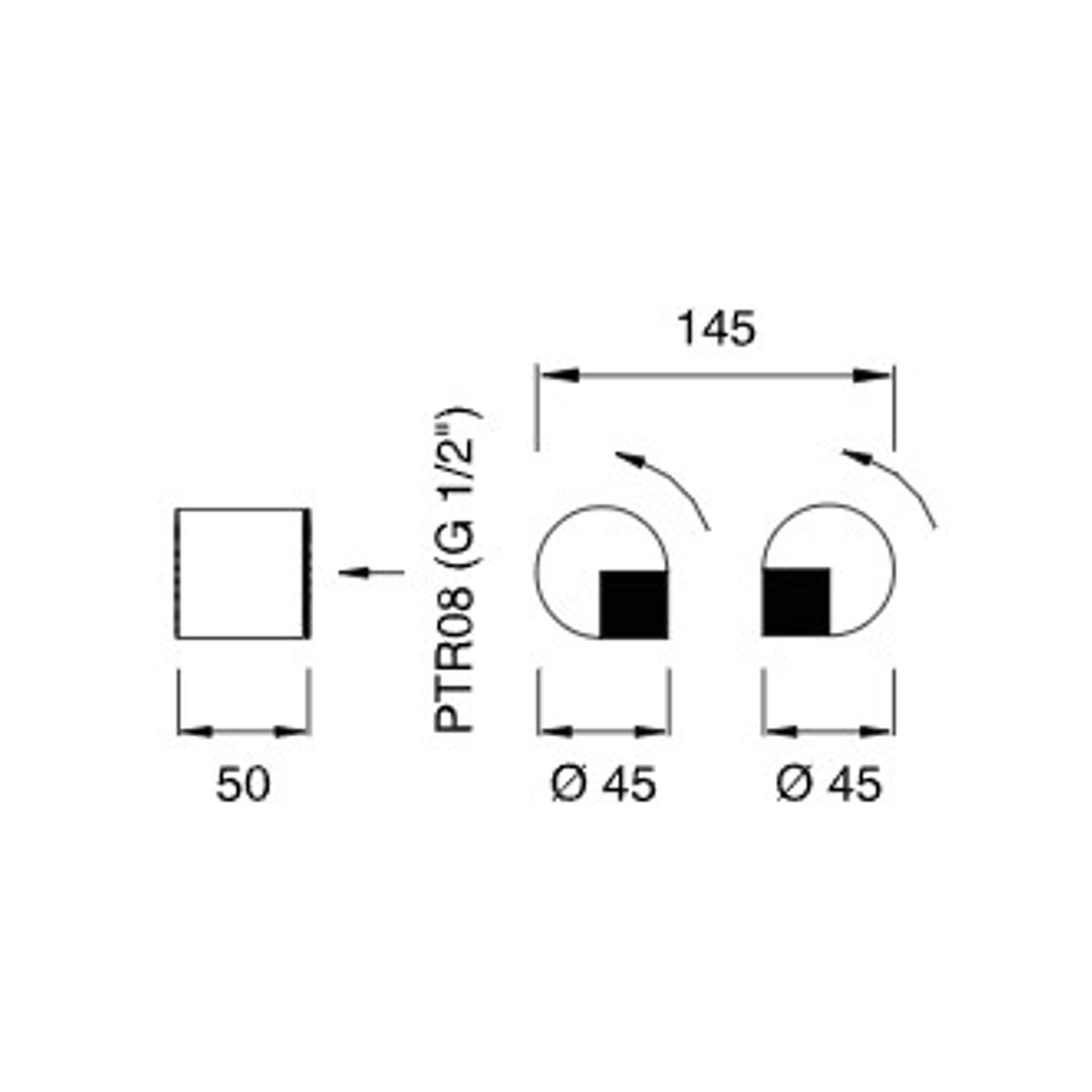 DUET Wall Mounted Set of 2 by CEA dimensions