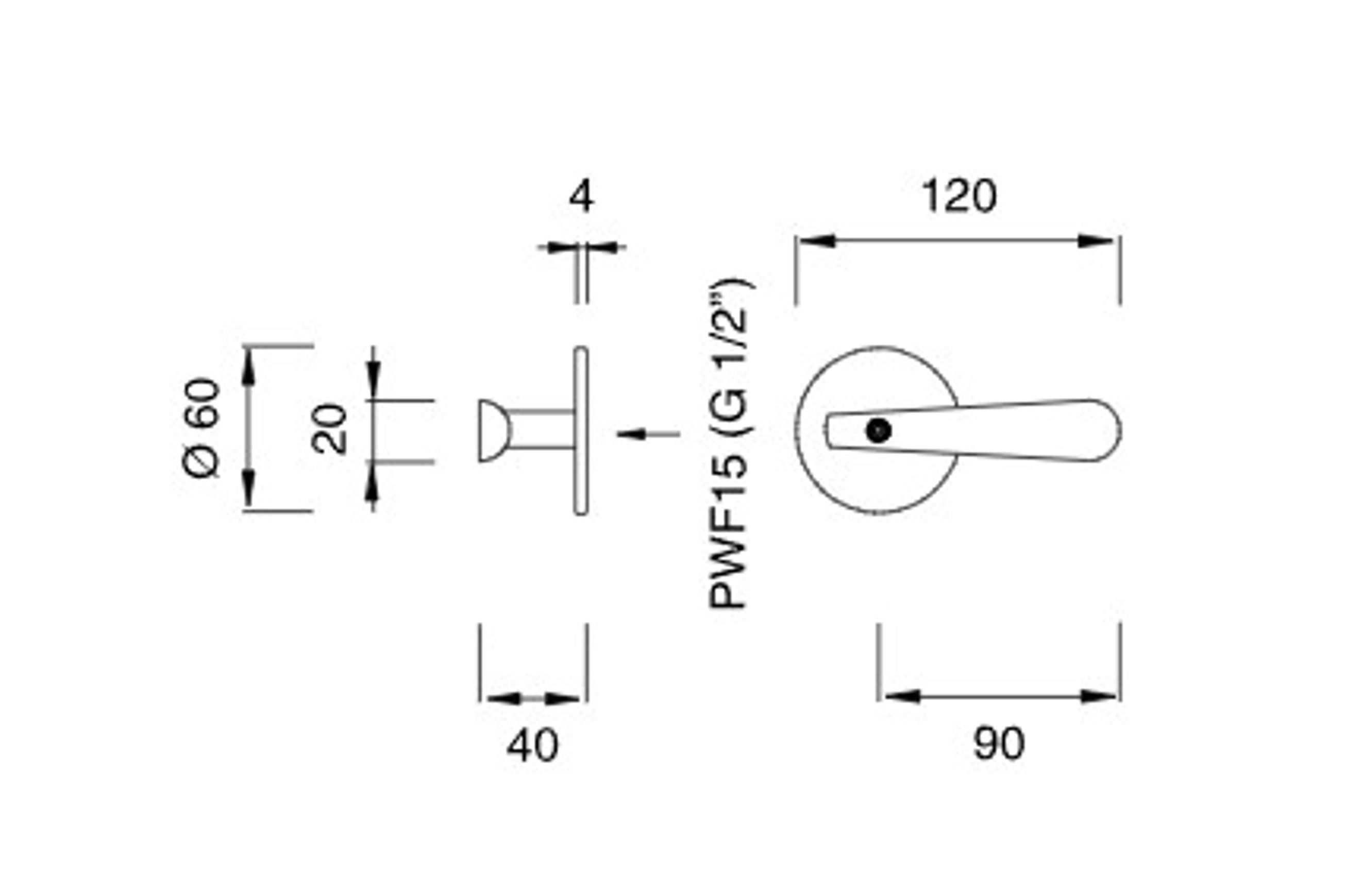 LUTEZIA Wall Mounted Diverter by CEA