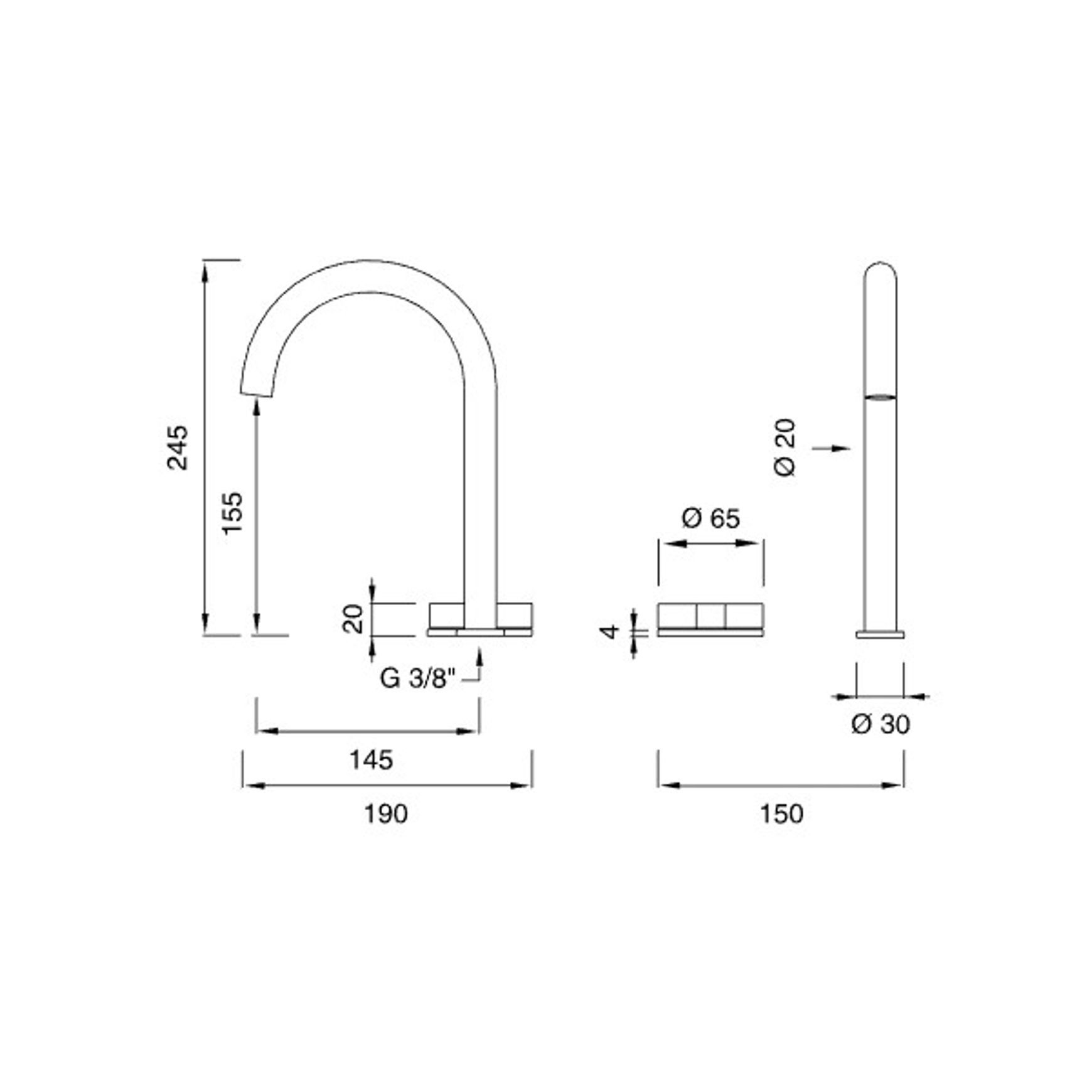 GIOTTO Two Hole Mixer by CEA