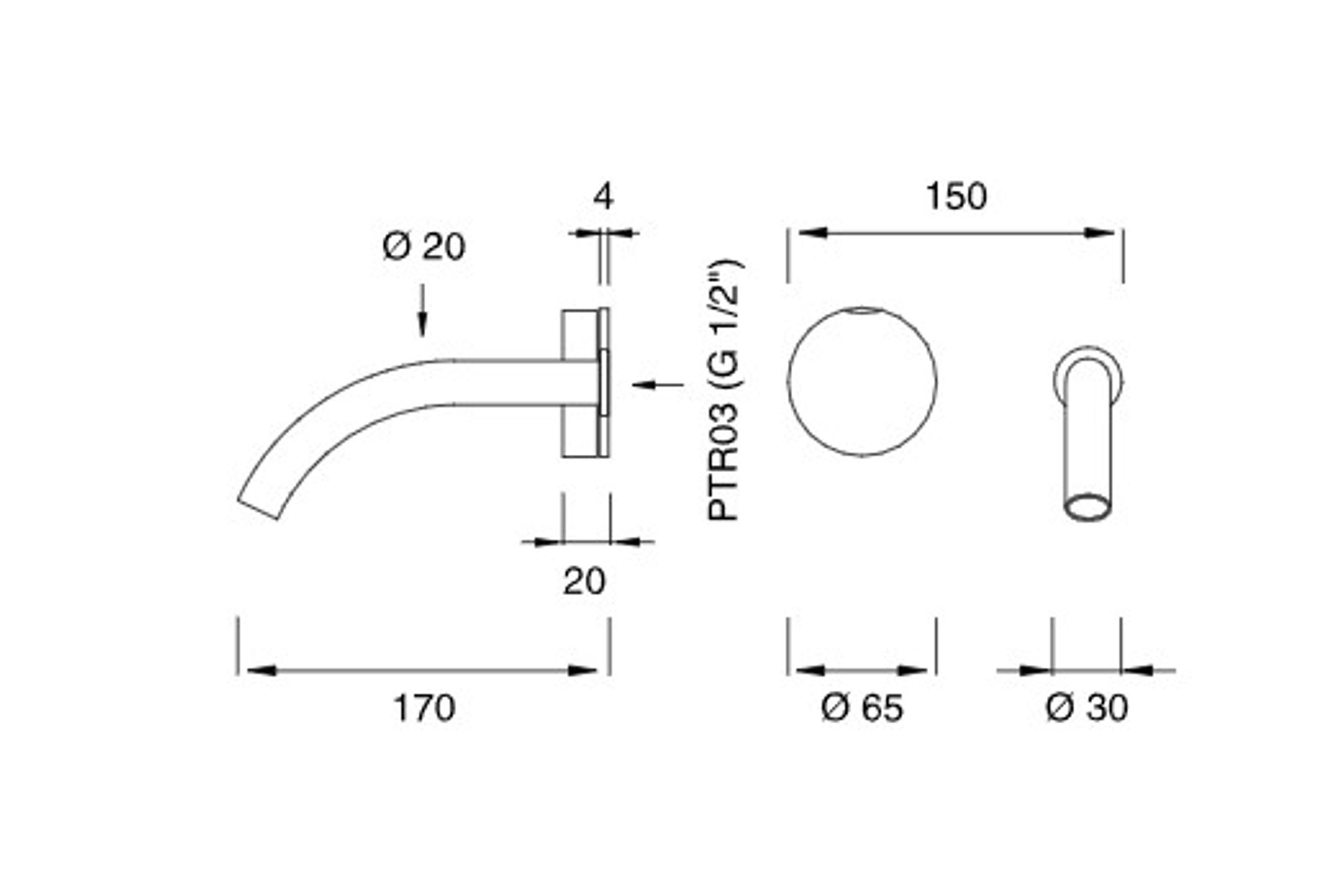 GIOTTO Wall Mounted Single Mixer by CEA
