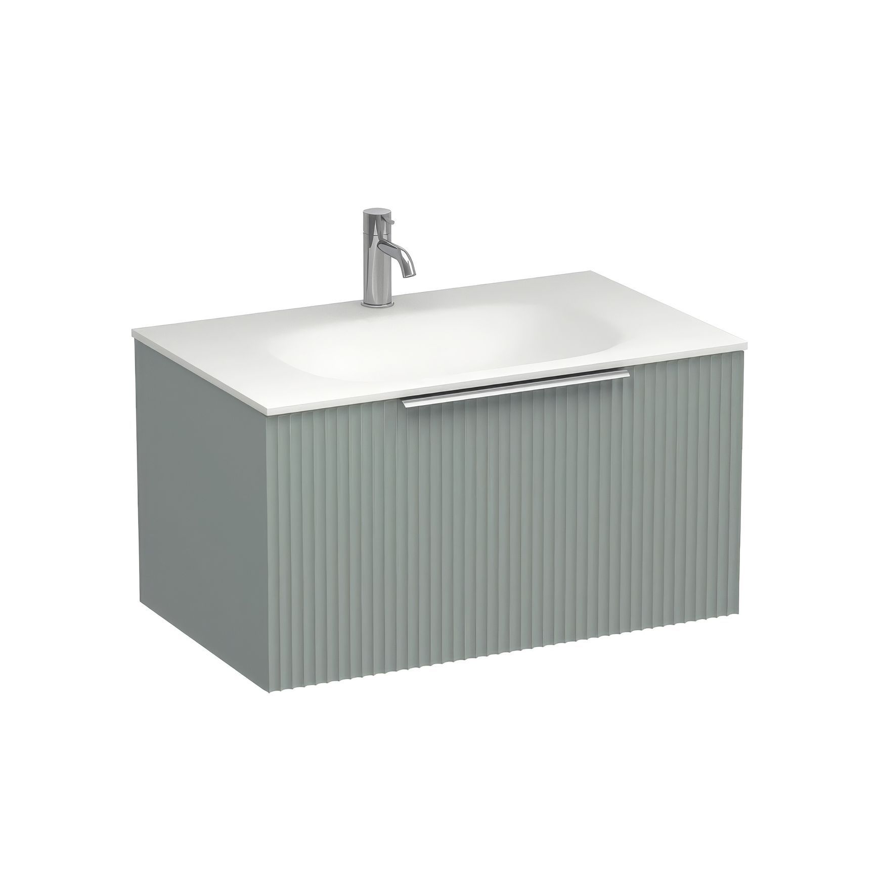 Forma Spio 750 Drawer Wall Vanity Lana Grey