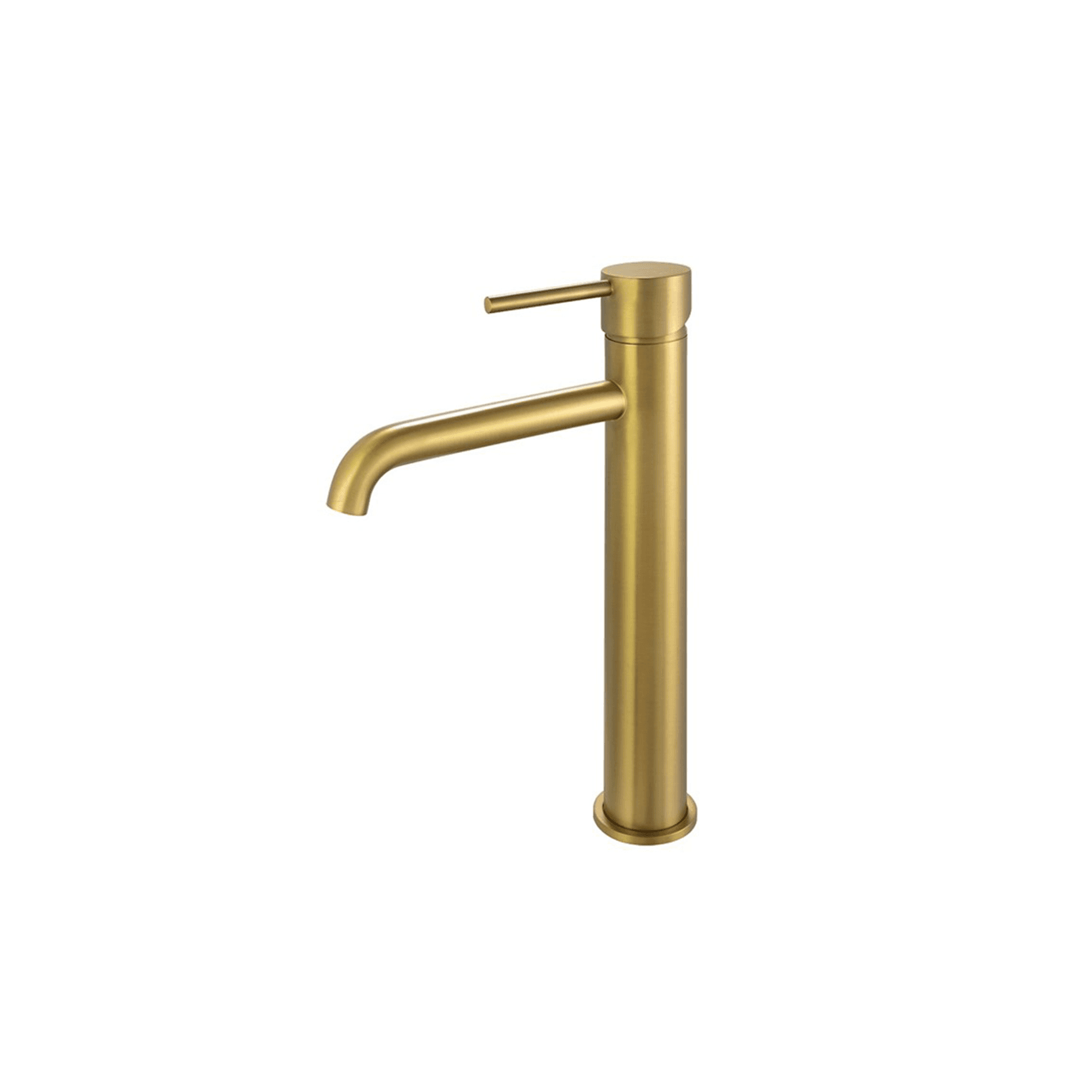 Lucid Pin Tall Basin Mixer Brushed Brass