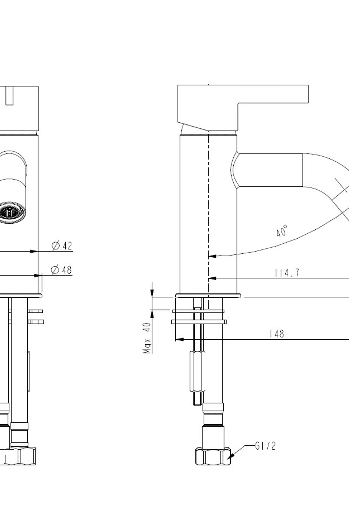 Telaio Basin Mixer