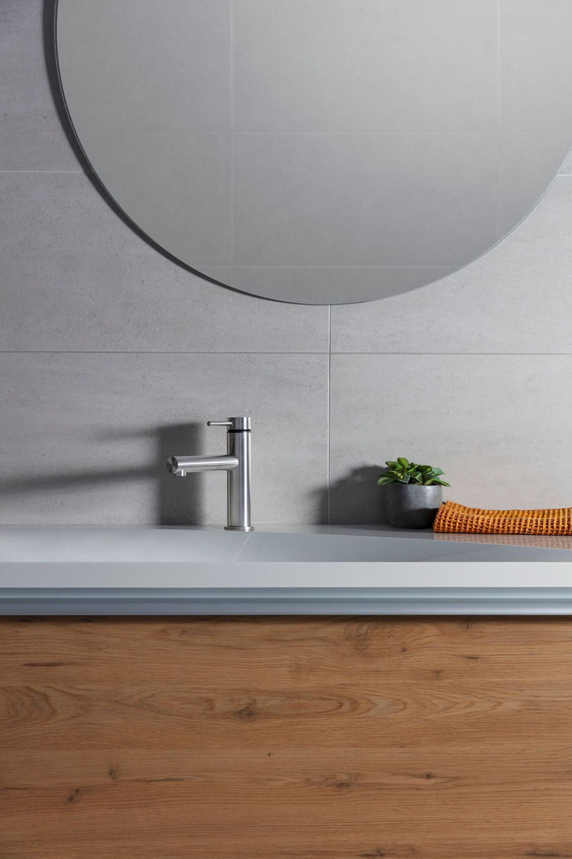 Tūroa Basin Mixer (Stainless Steel)