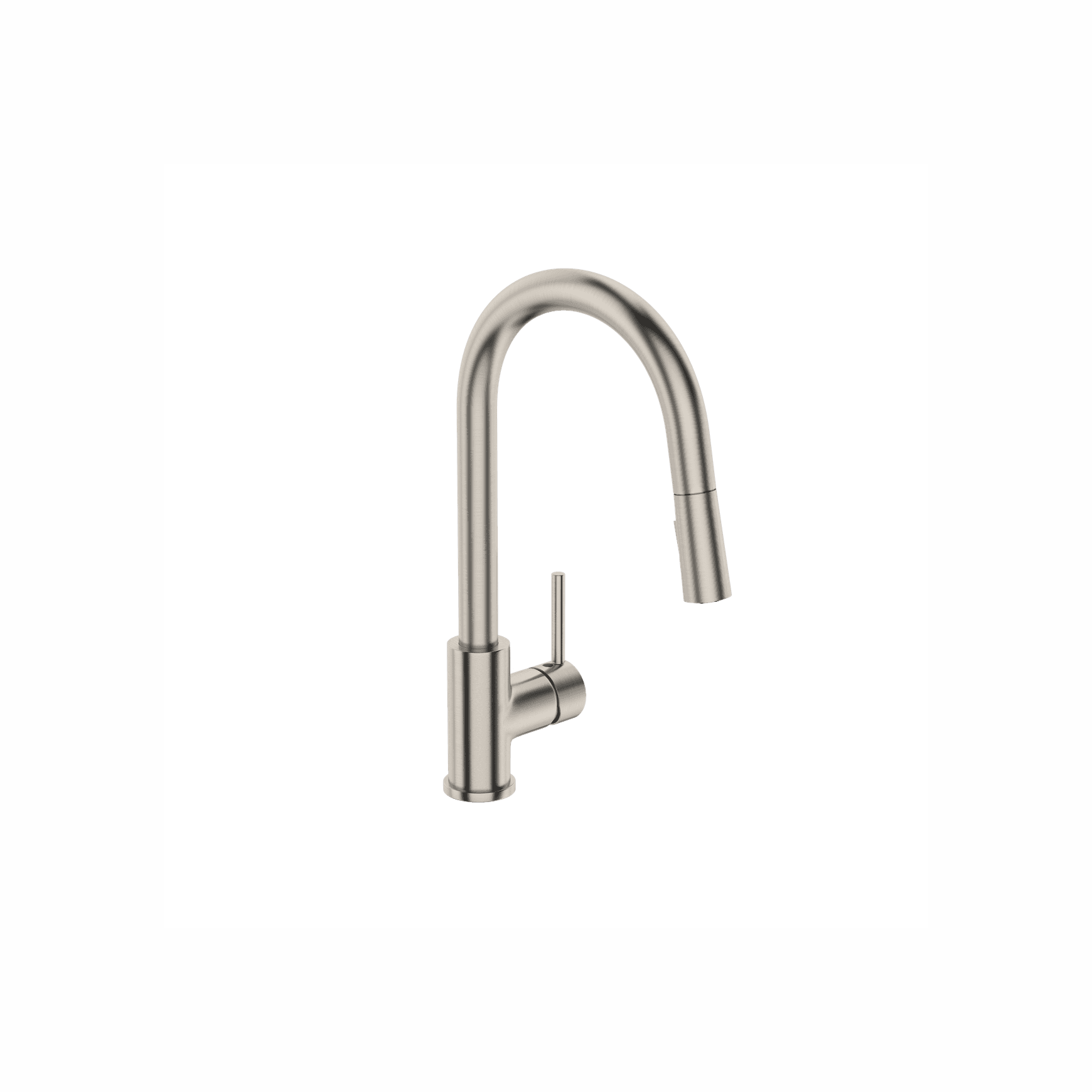 Uno Goose Neck Kitchen Mixer With Pull Out Spray