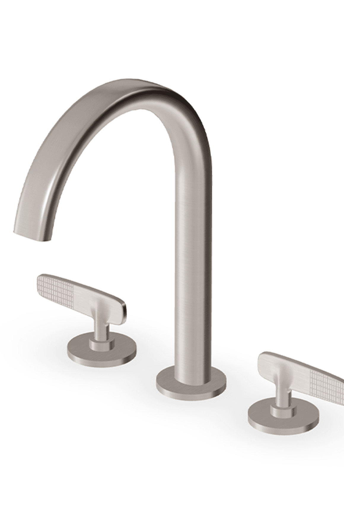 Veloce 3th Deck Mounted Basin Mixer Gooseneck Spout