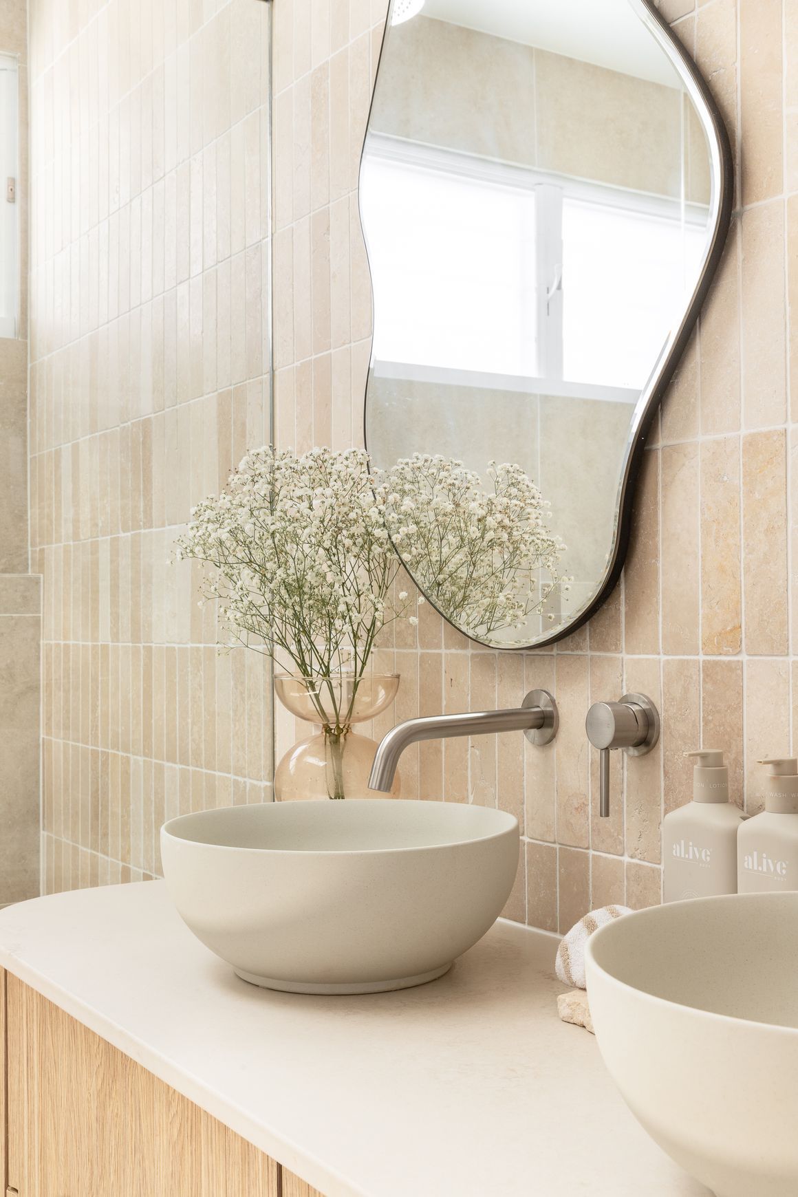 Elysian Minimal Mixer & Spout Set - Brushed Nickel