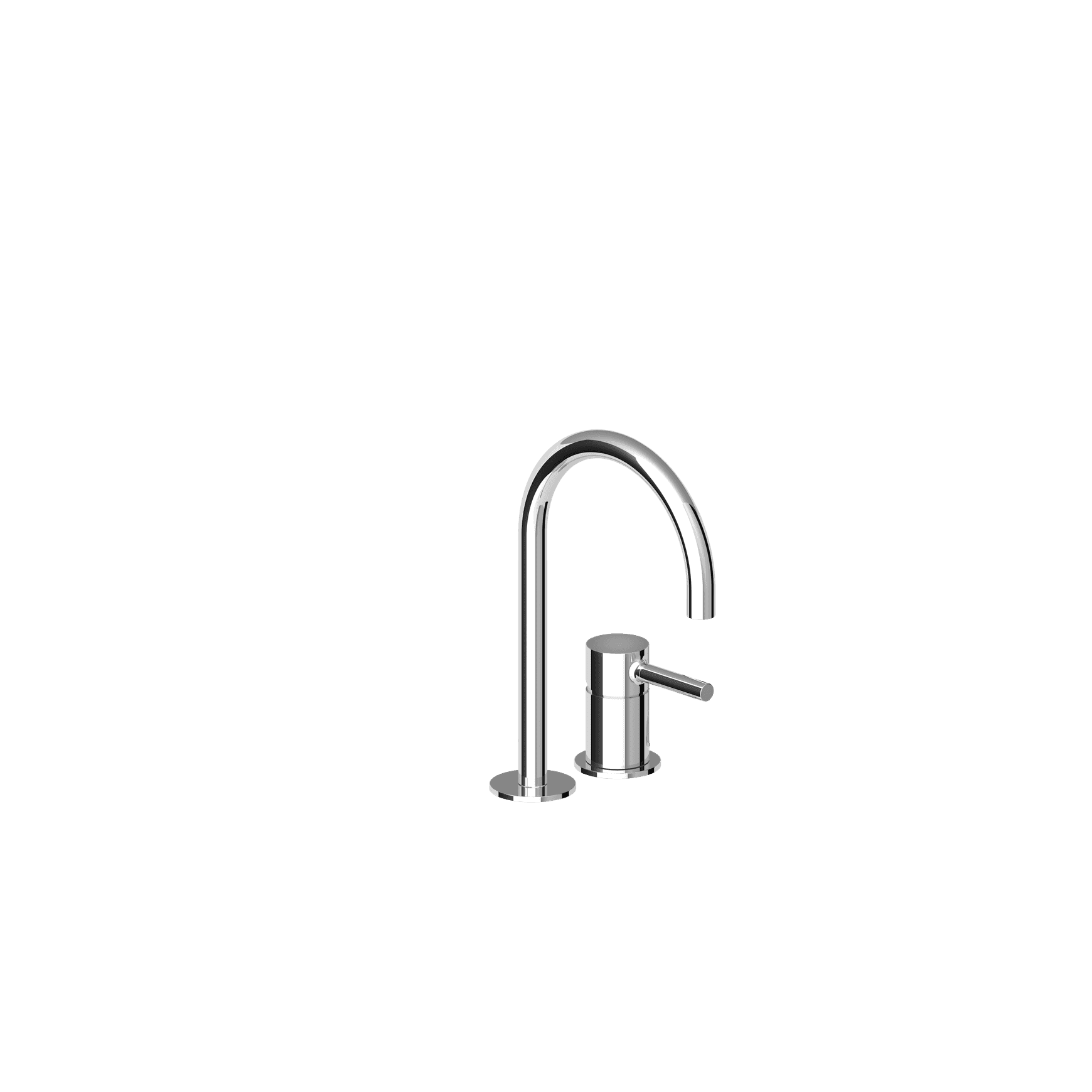 Pan 2 Tap Hole Basin Mixer High Spout