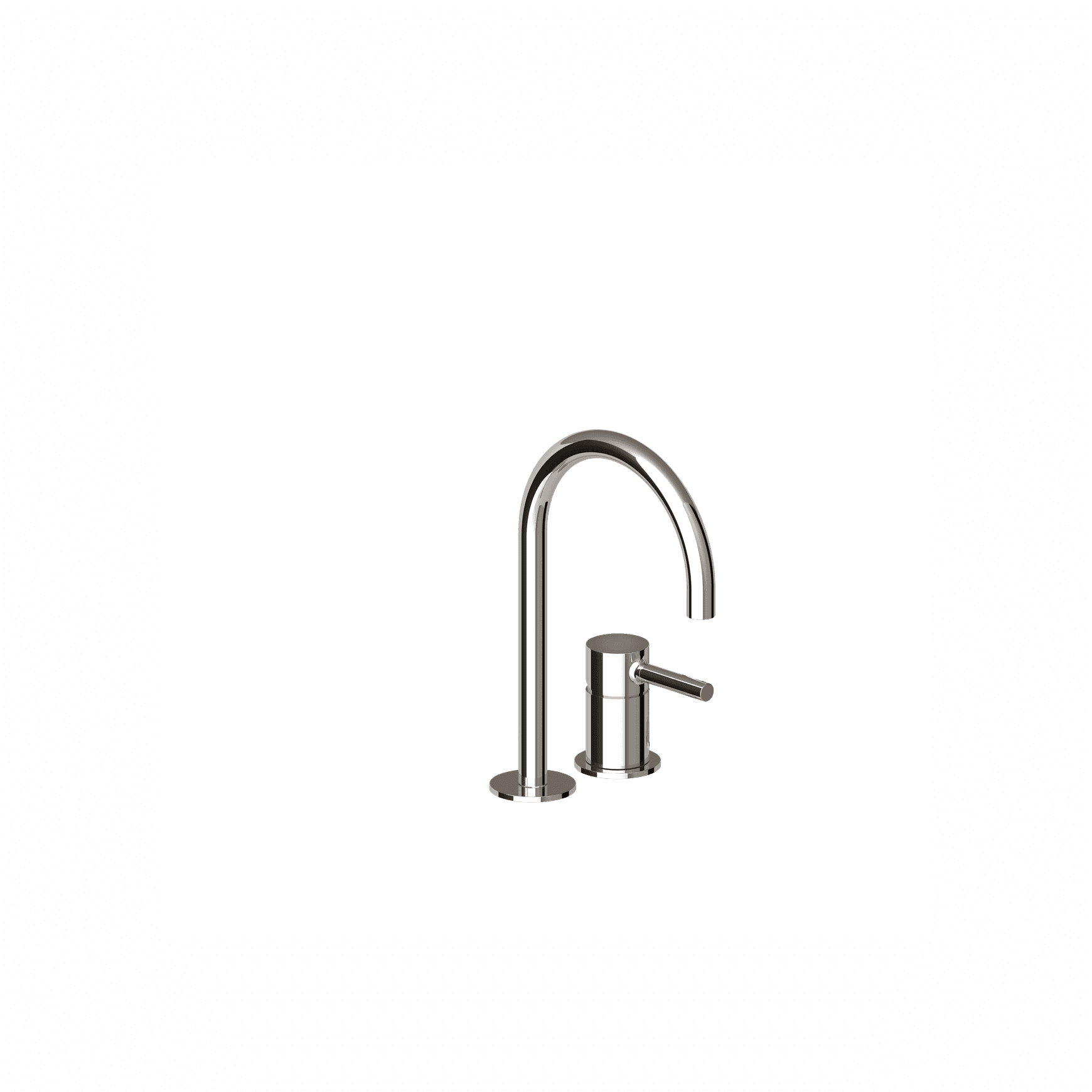 Pan 2 Tap Hole Basin Mixer High Spout