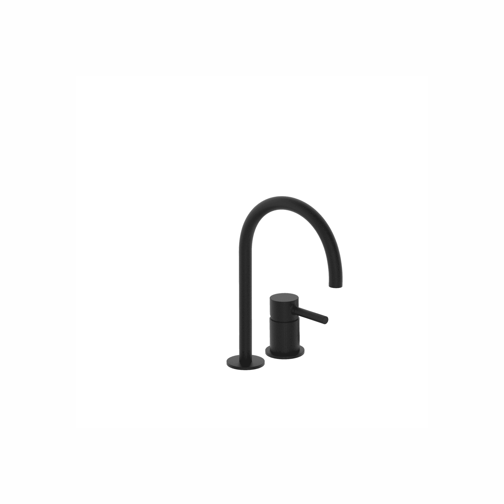 Pan 2 Tap Hole Basin Mixer High Spout