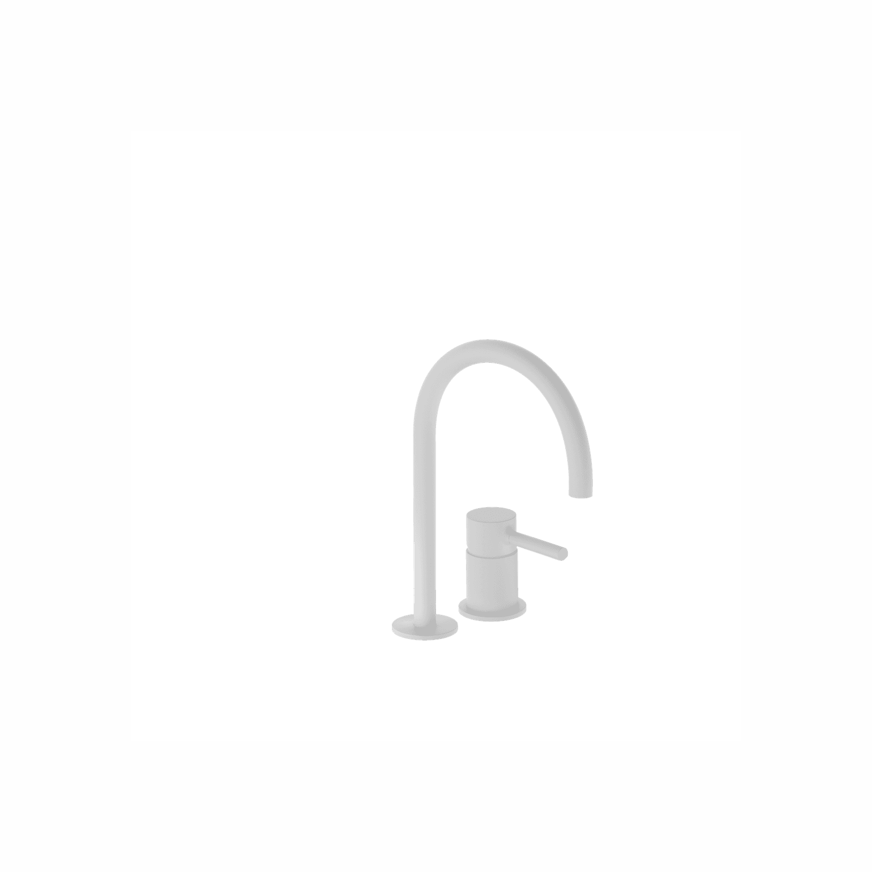Pan 2 Tap Hole Basin Mixer High Spout