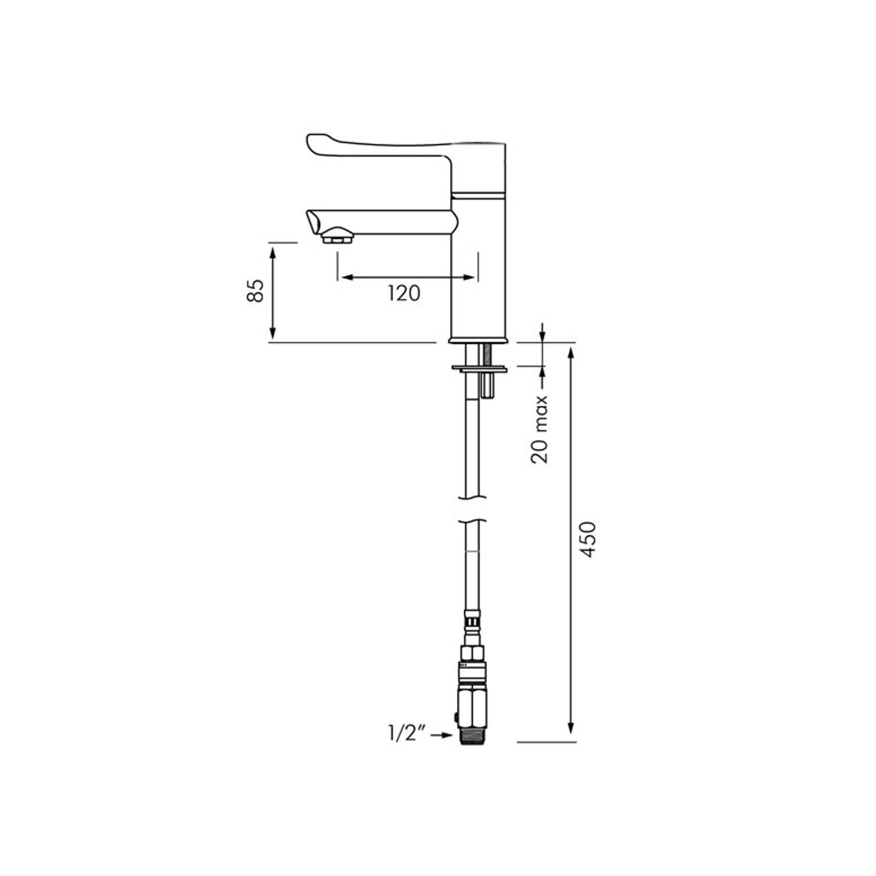 Delabie Securitherm Thermostatic Basin Mixer