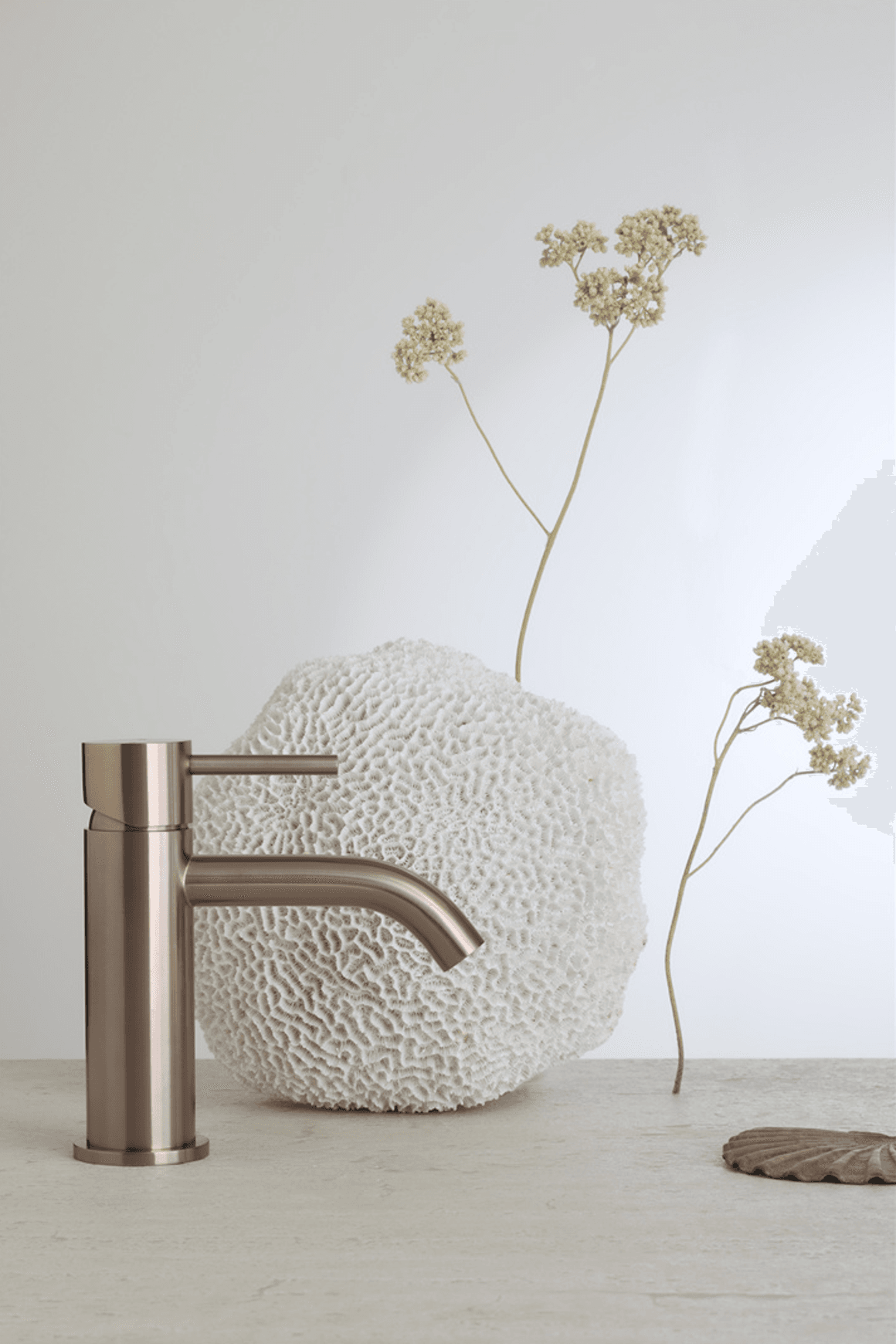Zen SS316L Basin Mixer | Brushed Bronze