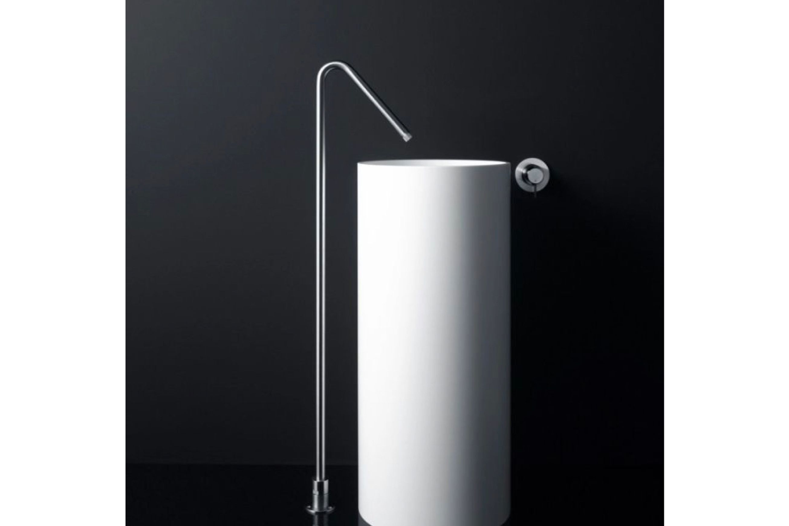 Minimal Floor-mounted Spout For Washbasin by Boffi