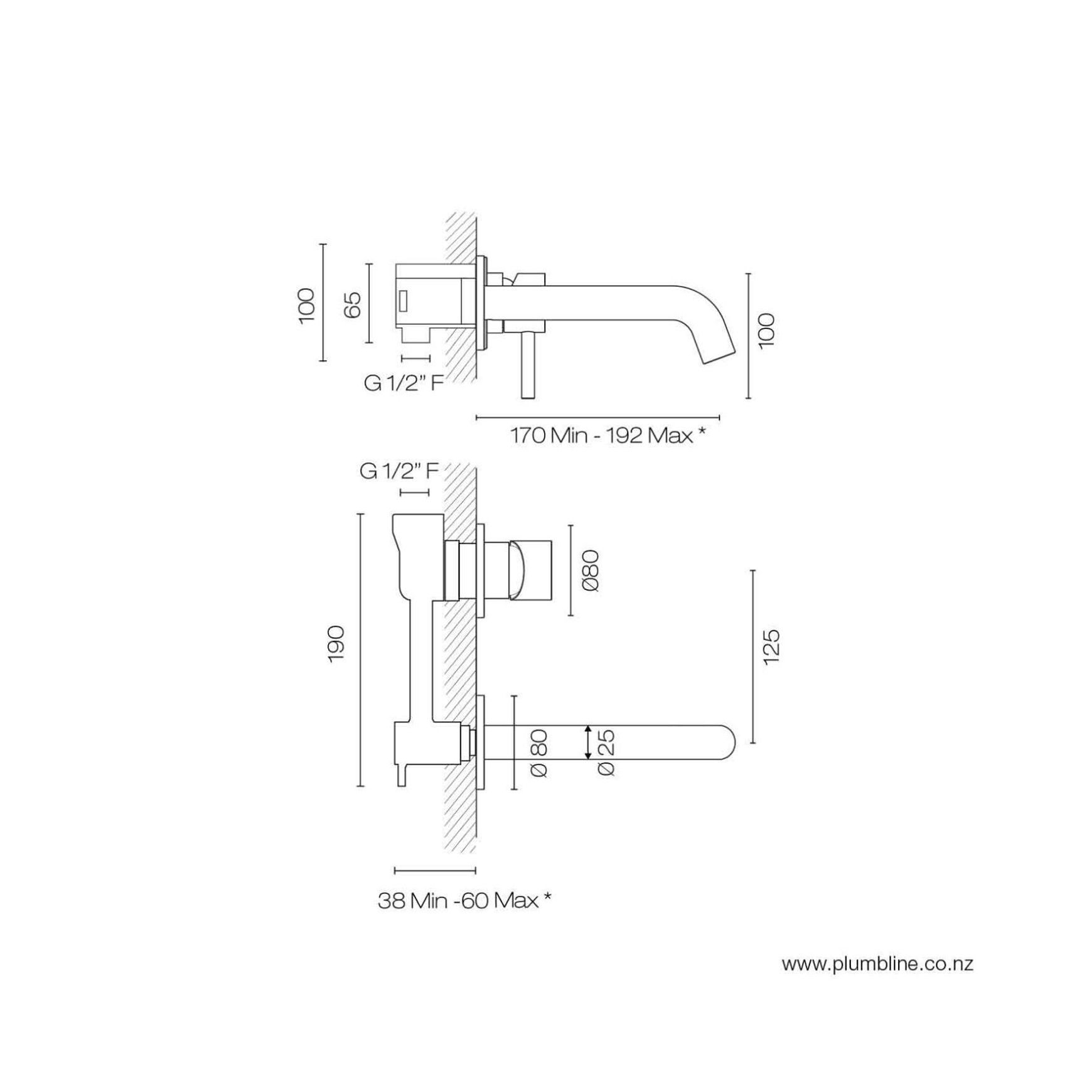 Swiss Wall Mount Mixer