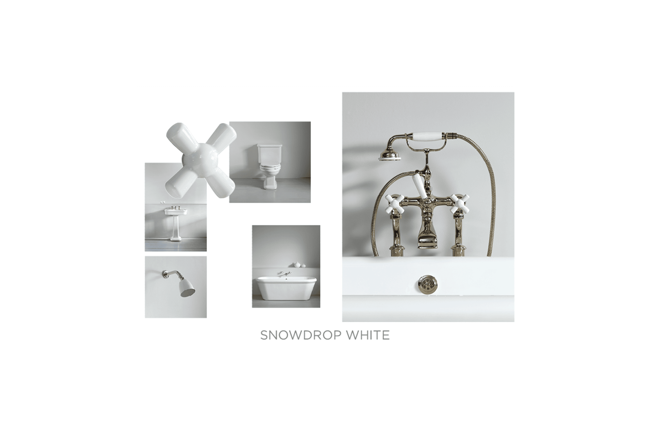 Snowdrop White Rockwell Tapware - The Water Monopoly