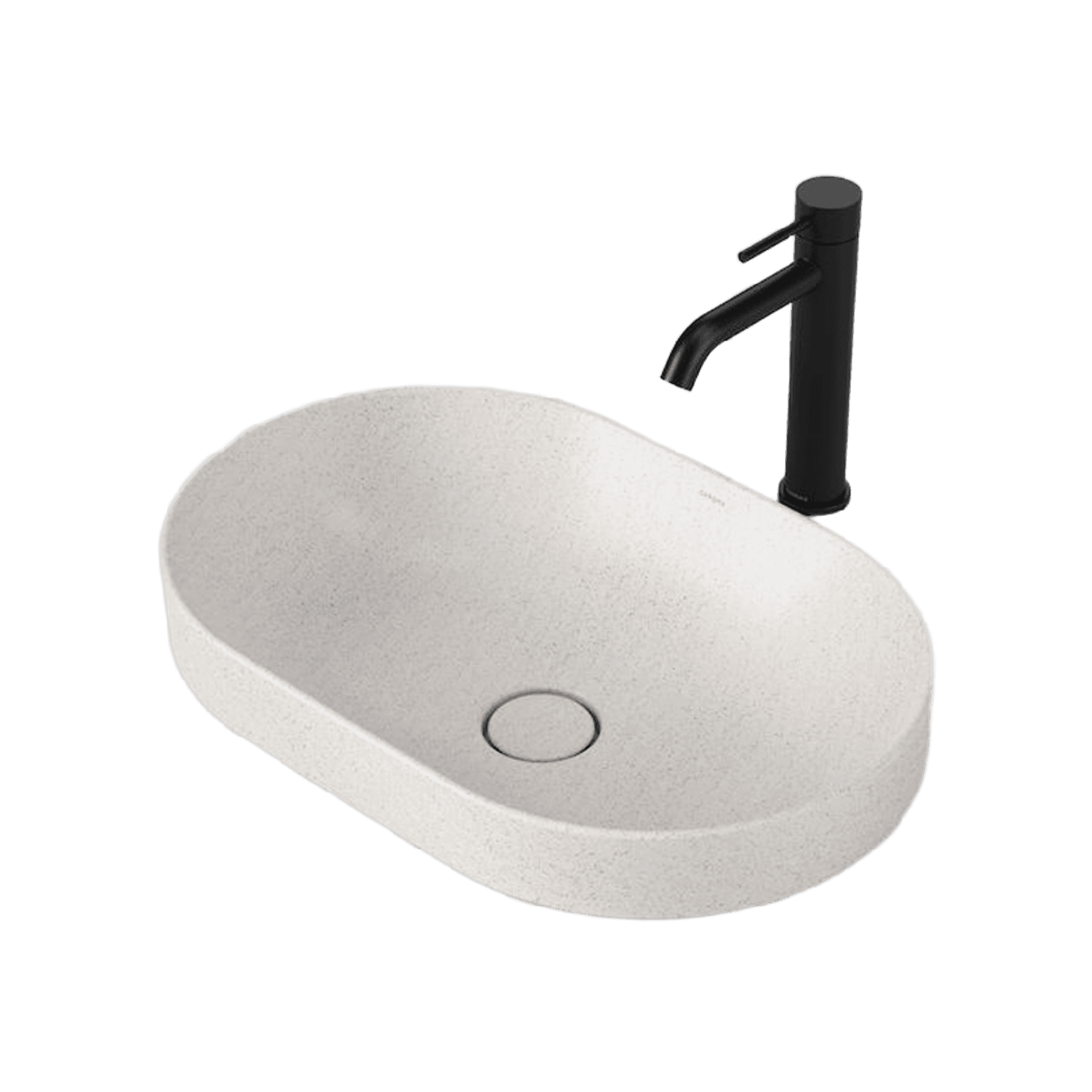 Liano II 530mm Pill Inset Basin - White