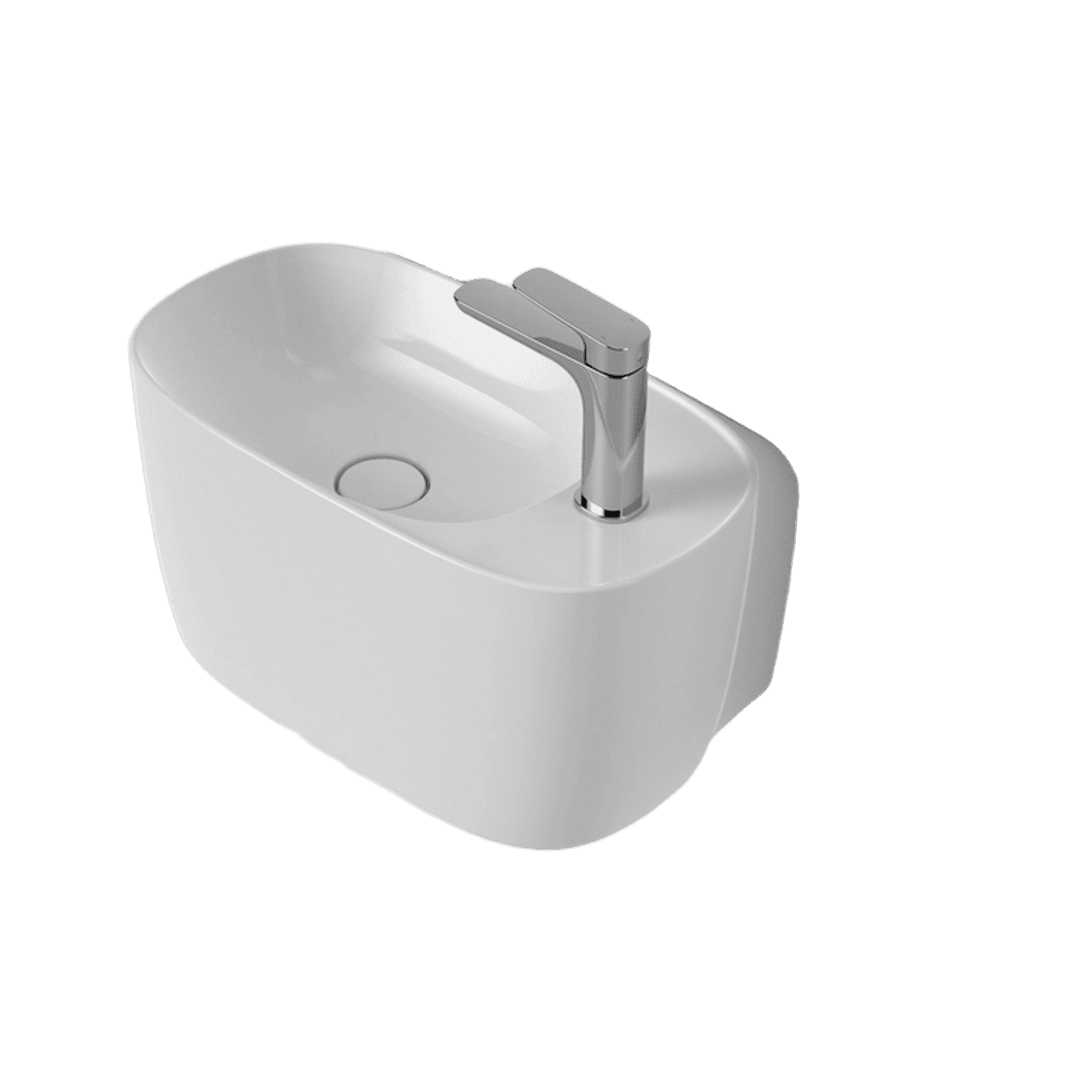 Contura II Hand Wall Basin (1 Tap Hole)
